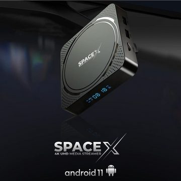 Gloriaforce Streaming-Box SpaceX 4K UHD Android 11 IP