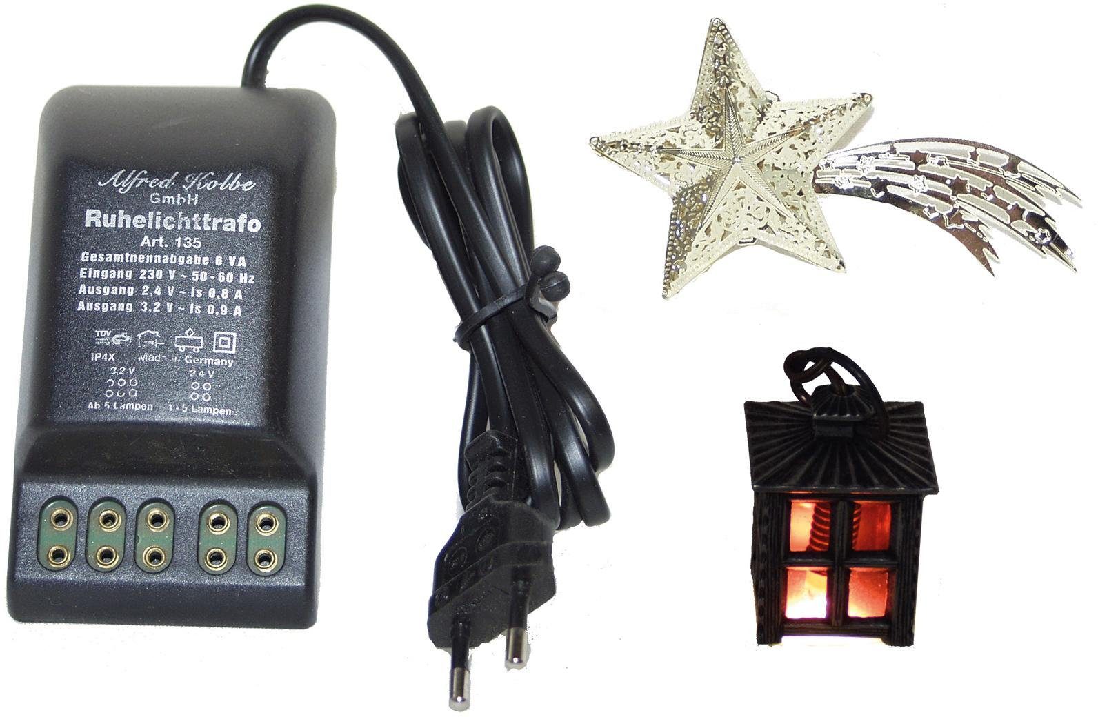 Alfred Kolbe Krippen-Zubehör Komet, Zinnlaterne und Trafo 230V, Weihnachtsd günstig online kaufen