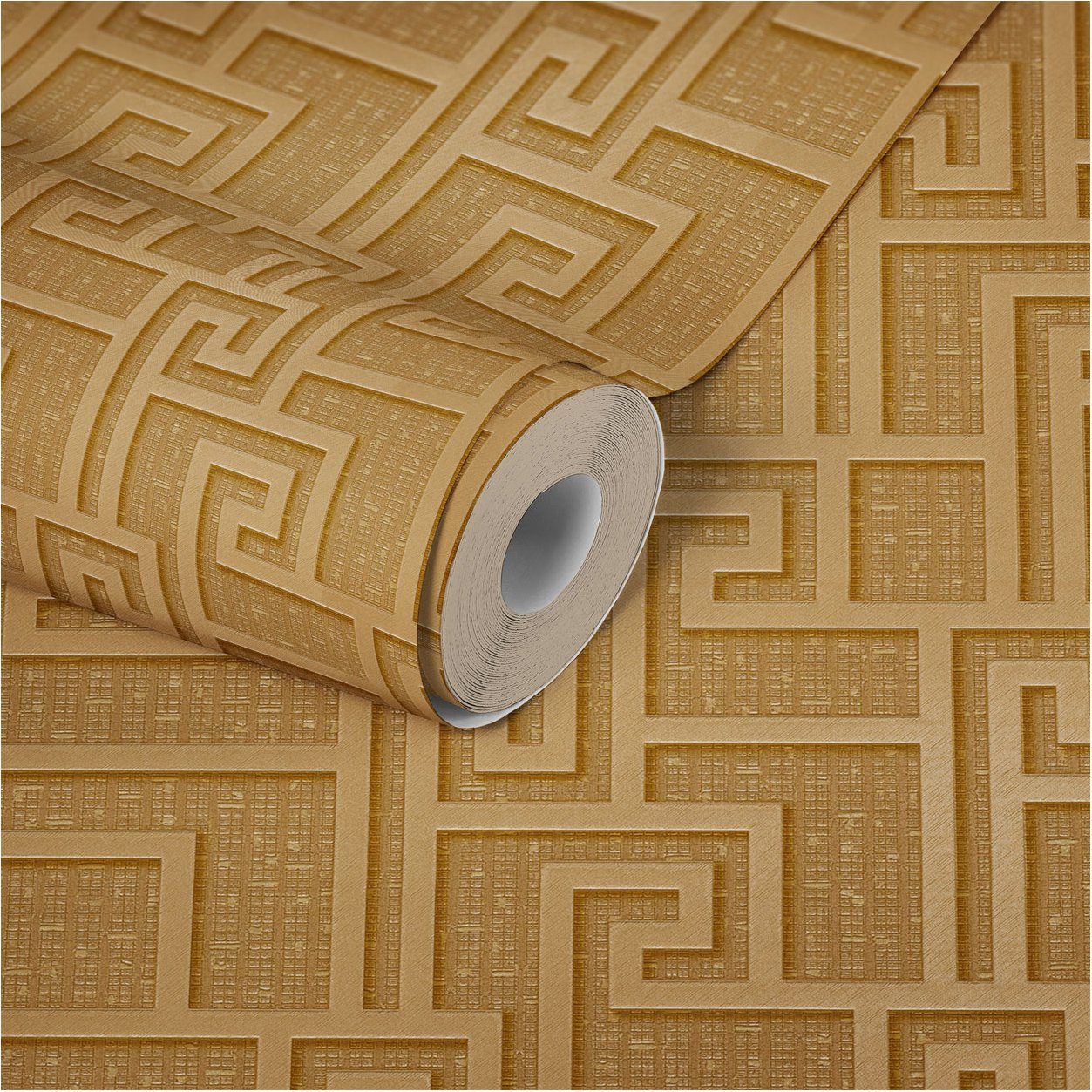 Création Vinyltapete, Gold Tapete geometrische 962361 Versace KUNSTLOFT A.S. Home Vlies Luxus