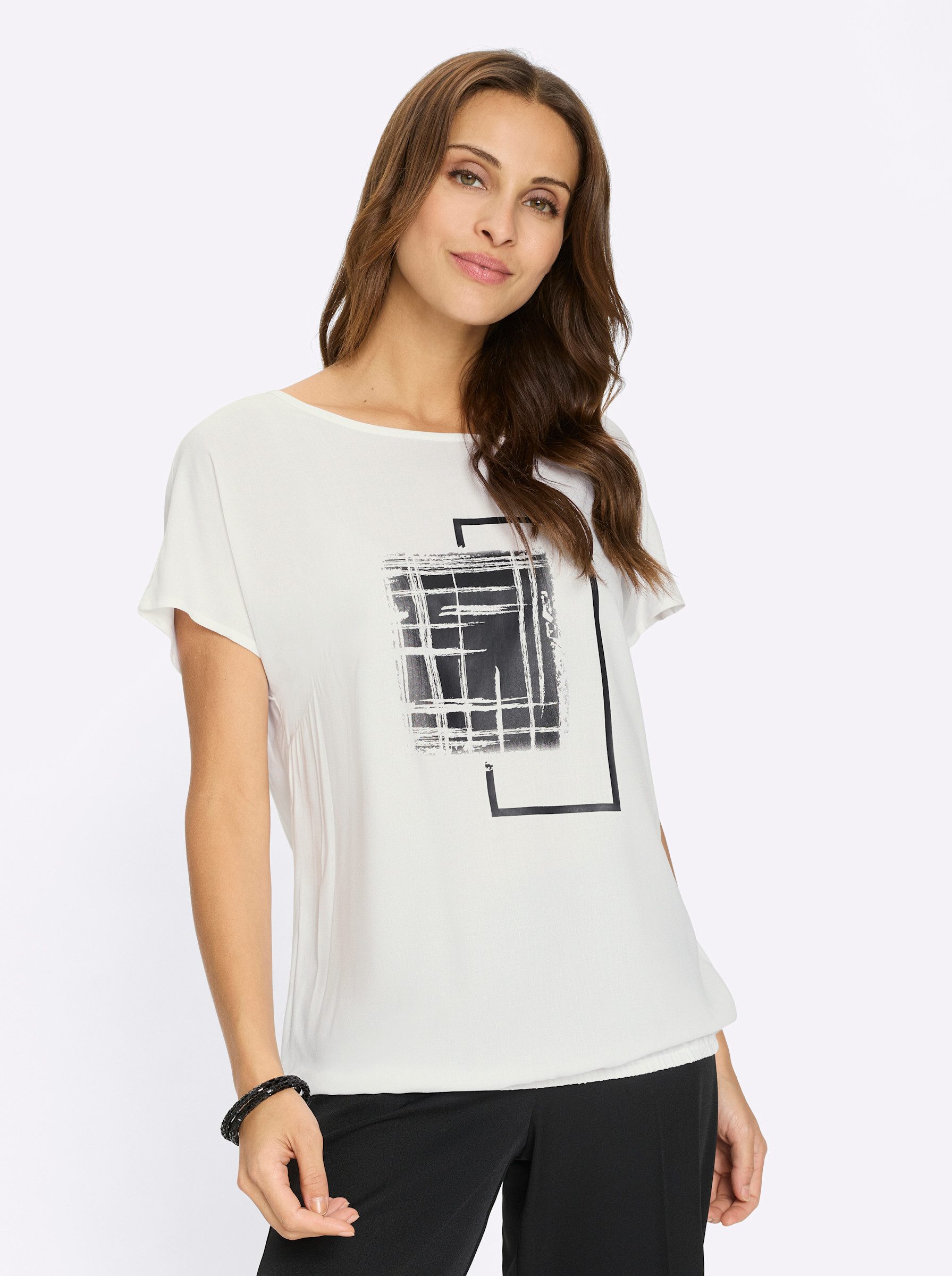 Witt Klassische Bluse Schlupfbluse Kurzarm