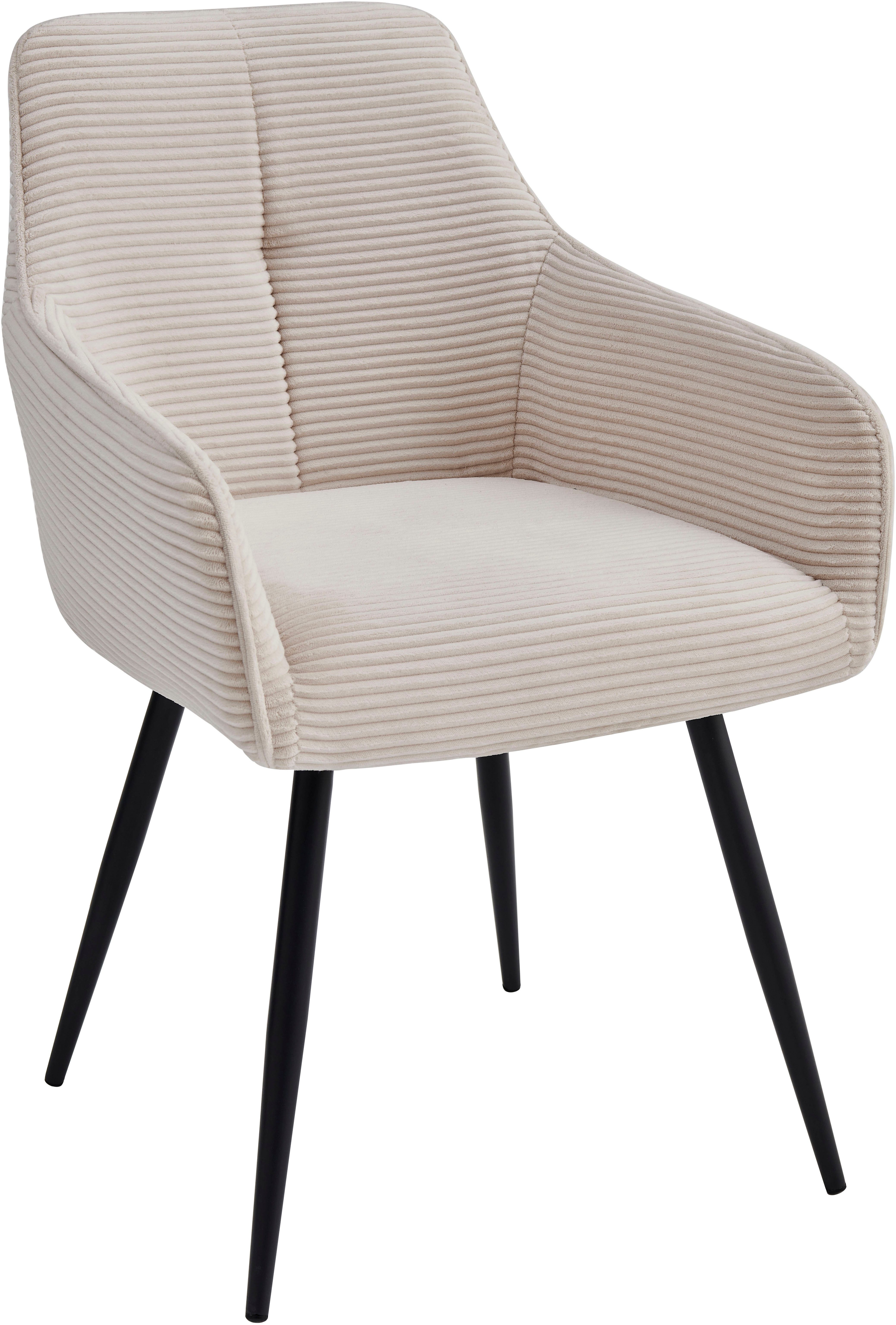 HELA Armlehnstuhl VERONA (Set, 2 St), Sessel, Federkorb, Rundrohrgestell, 4-Fuß, gepolstert, Armlehnen