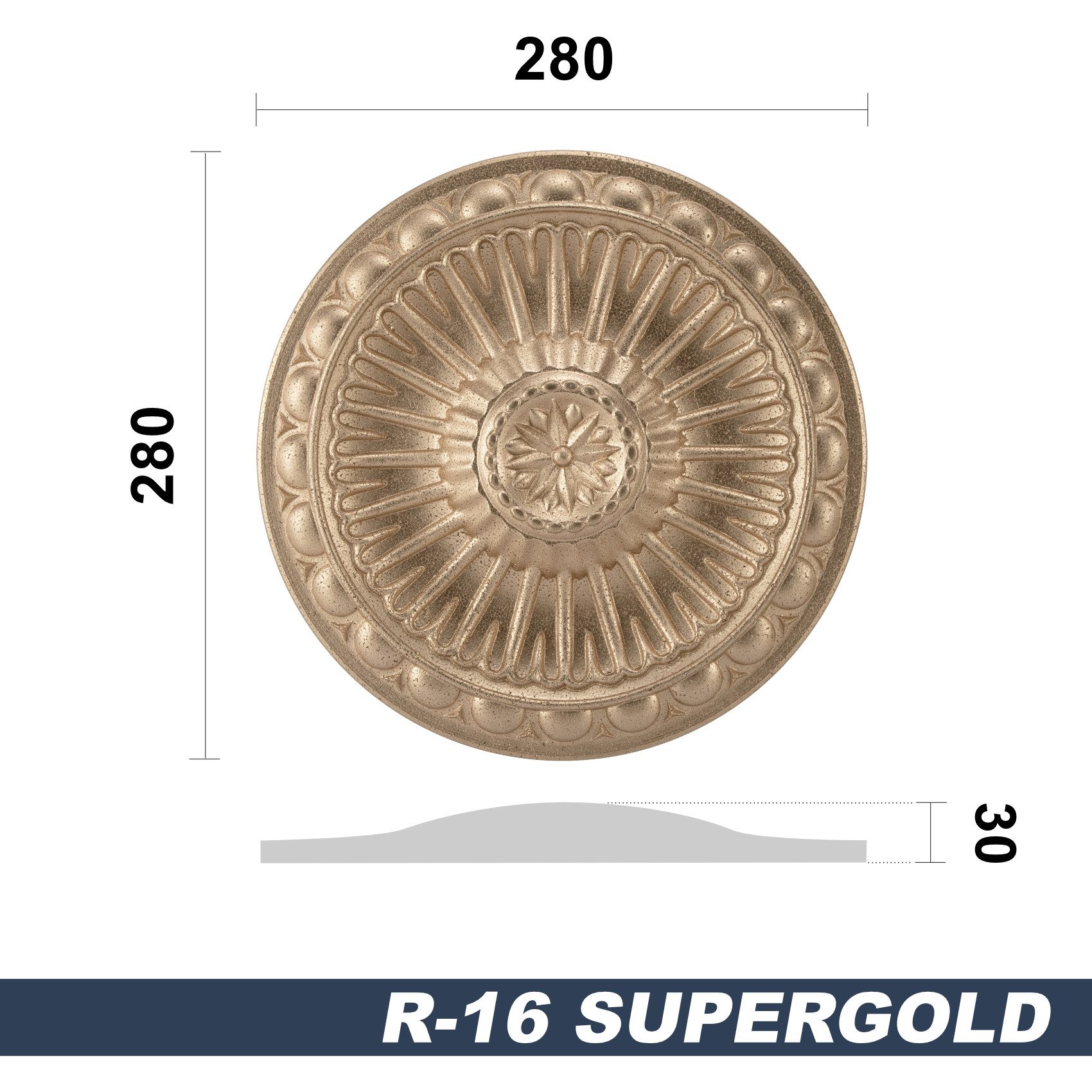 marbet design Wanddekoobjekt R-16 Super Gold günstig online kaufen