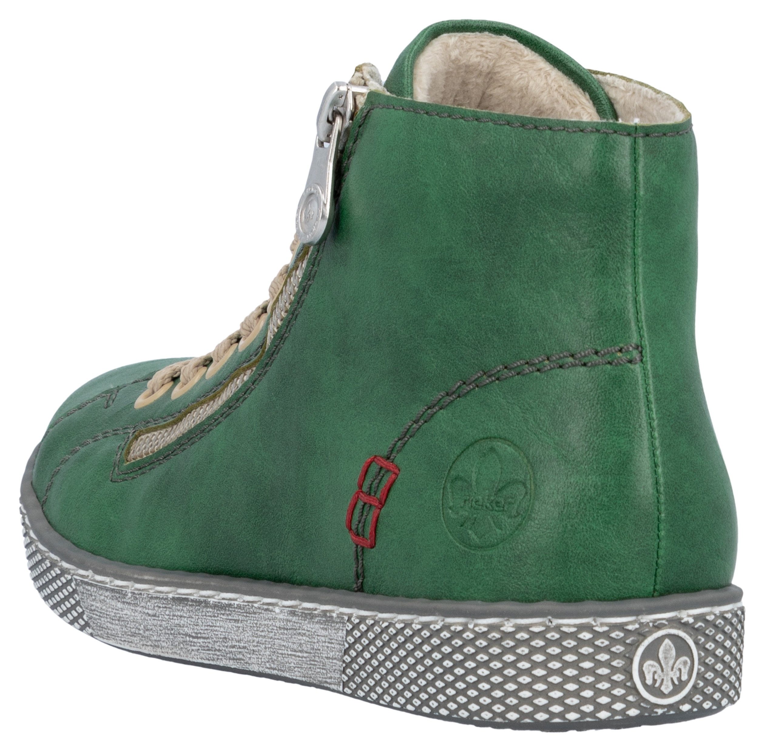 Rieker Schnürboots, Schnürstiefelette, Casual-Boots mit Reißverschluss auße günstig online kaufen