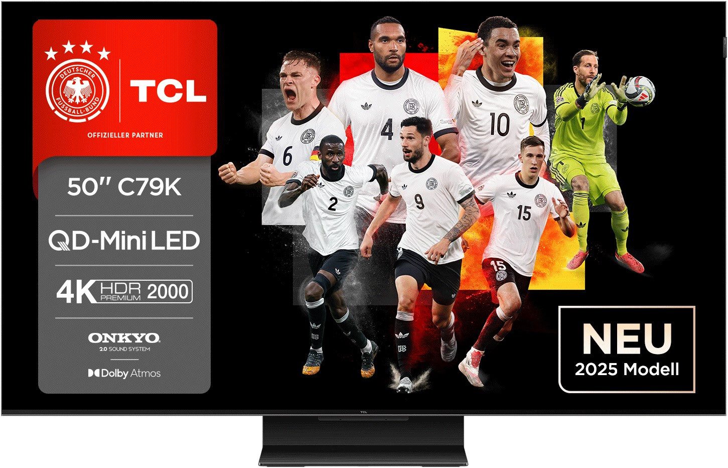 TCL 50C79K Mini-LED-Fernseher (50.0 Zoll, 4K Ultra HD, Smart TV, Game Features)