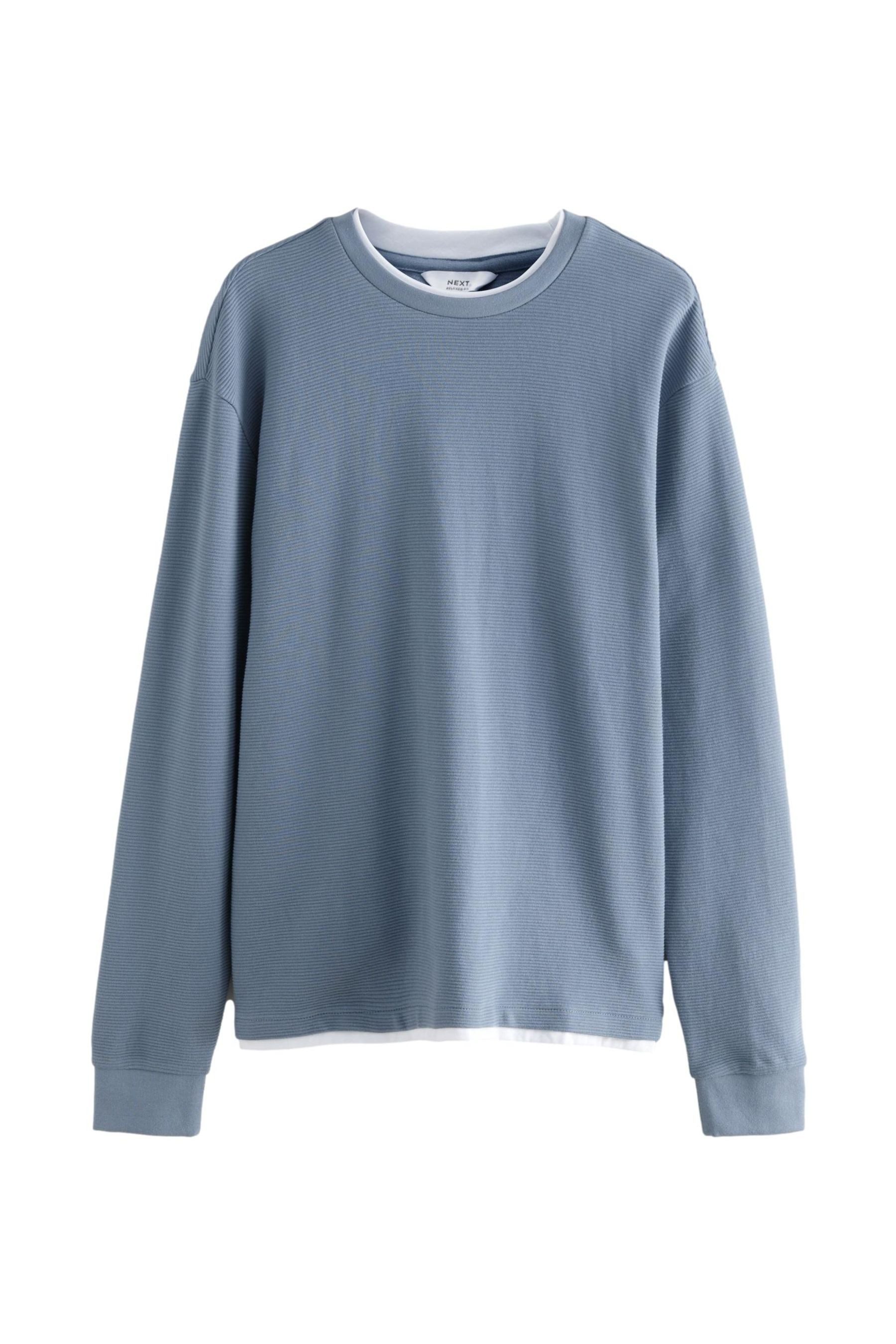 Next 2-in-1-Pullover Strukturierter Langarm-Pullover im Lagenlook günstig online kaufen