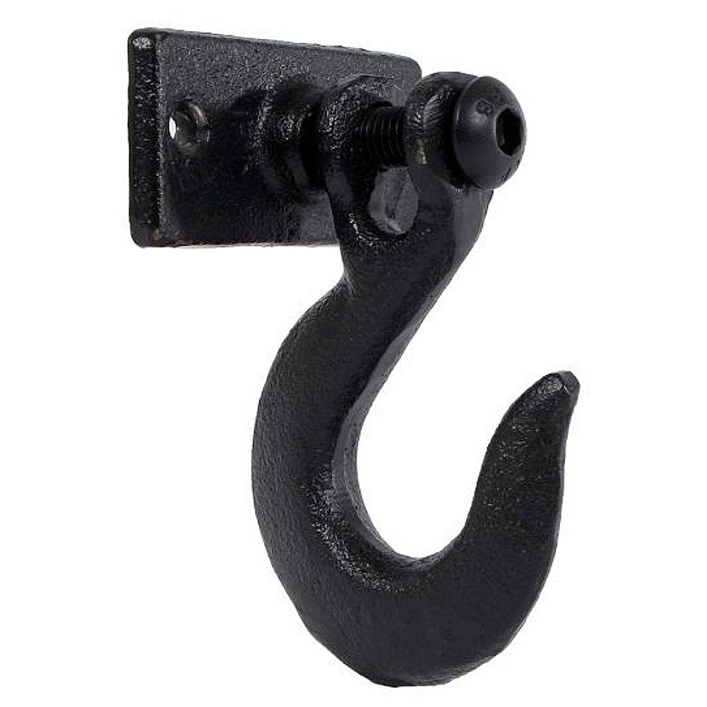 Macosa Home Wandhaken schwarz Dekohaken Garderobenhaken industrial Kleiderhaken massiv