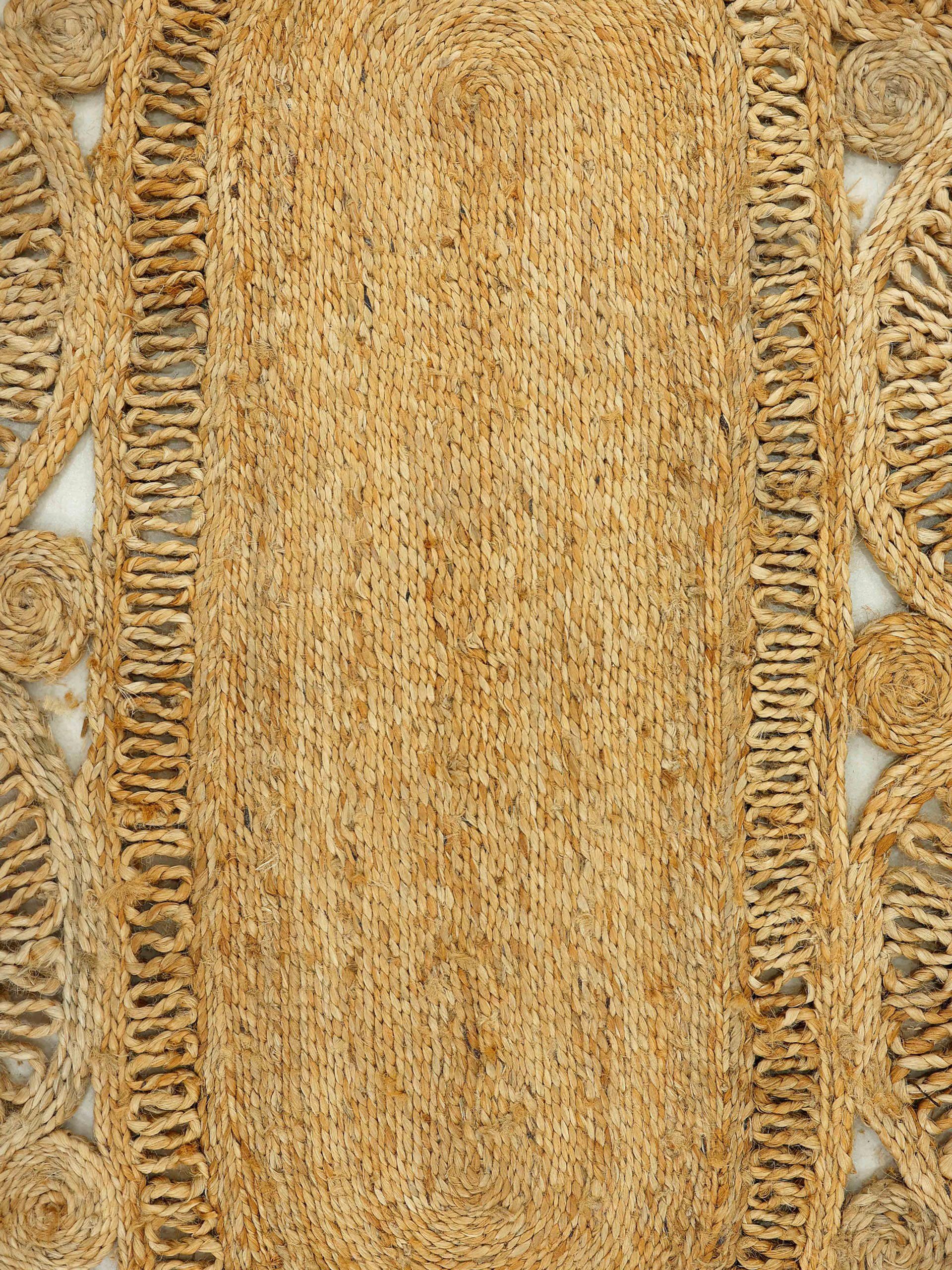 Sisalteppich Juteteppich Liam, carpetfine, rechteckig, 13 Hand natürliches gewebt, Höhe: Boho Style mm, Pflanzenmaterial von