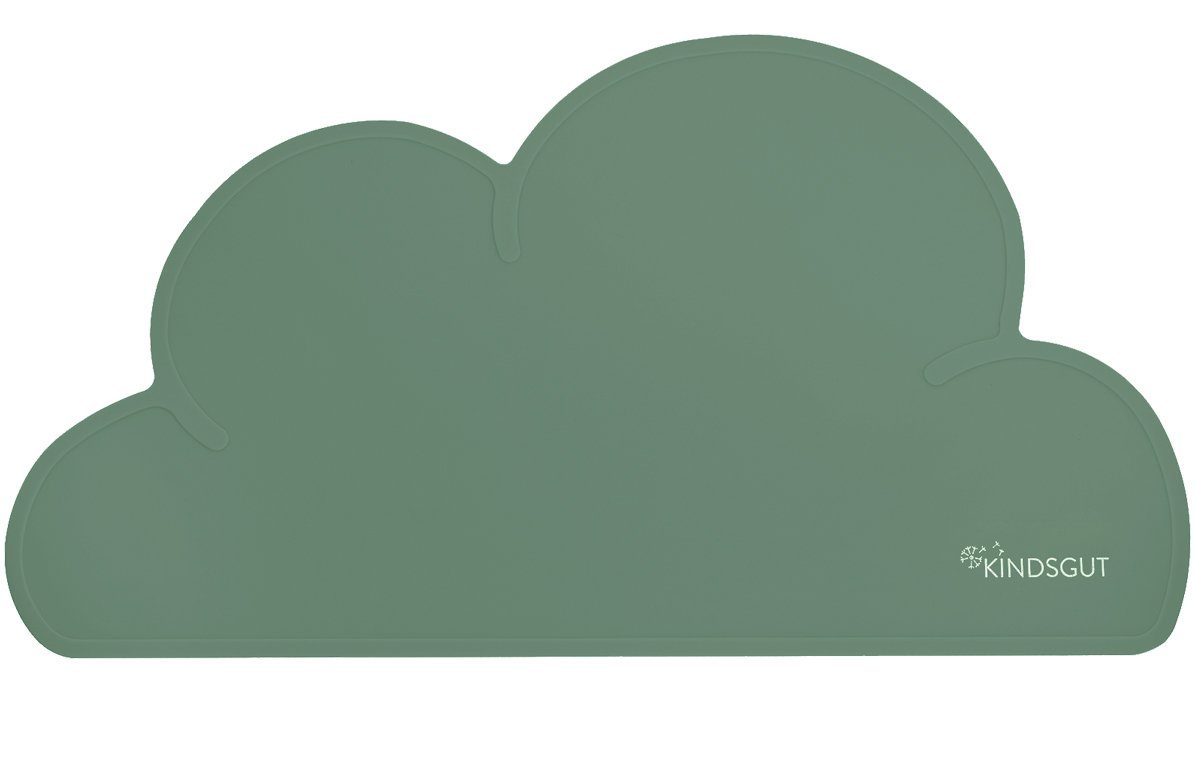 KINDSGUT Platzset Platzdeckchen Wolke, umweltfreundlich, Pistazie günstig online kaufen
