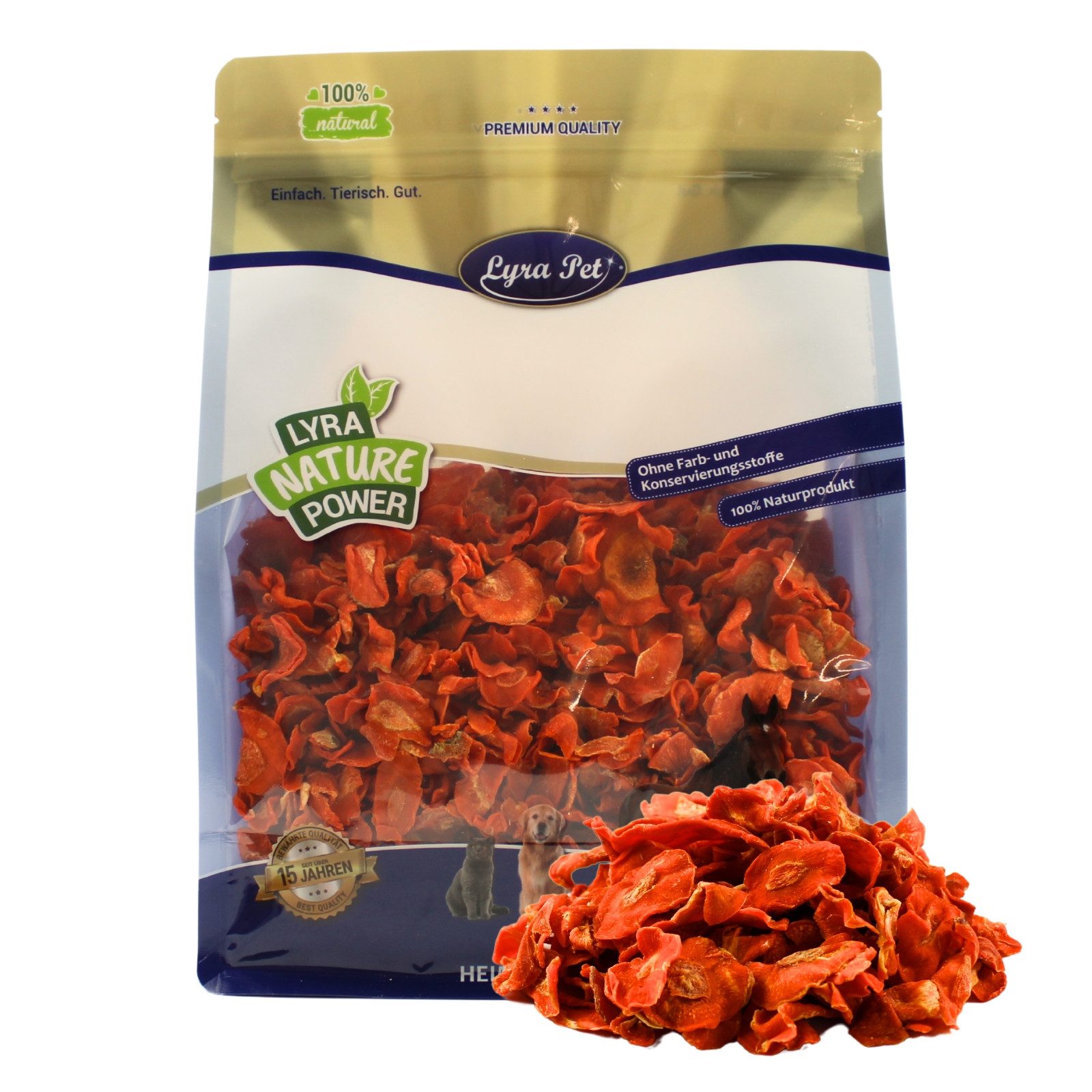 Lyra Pet 1 kg Lyra Pet® Karotten getrocknet, für: Nager, Reptilien, Pferd