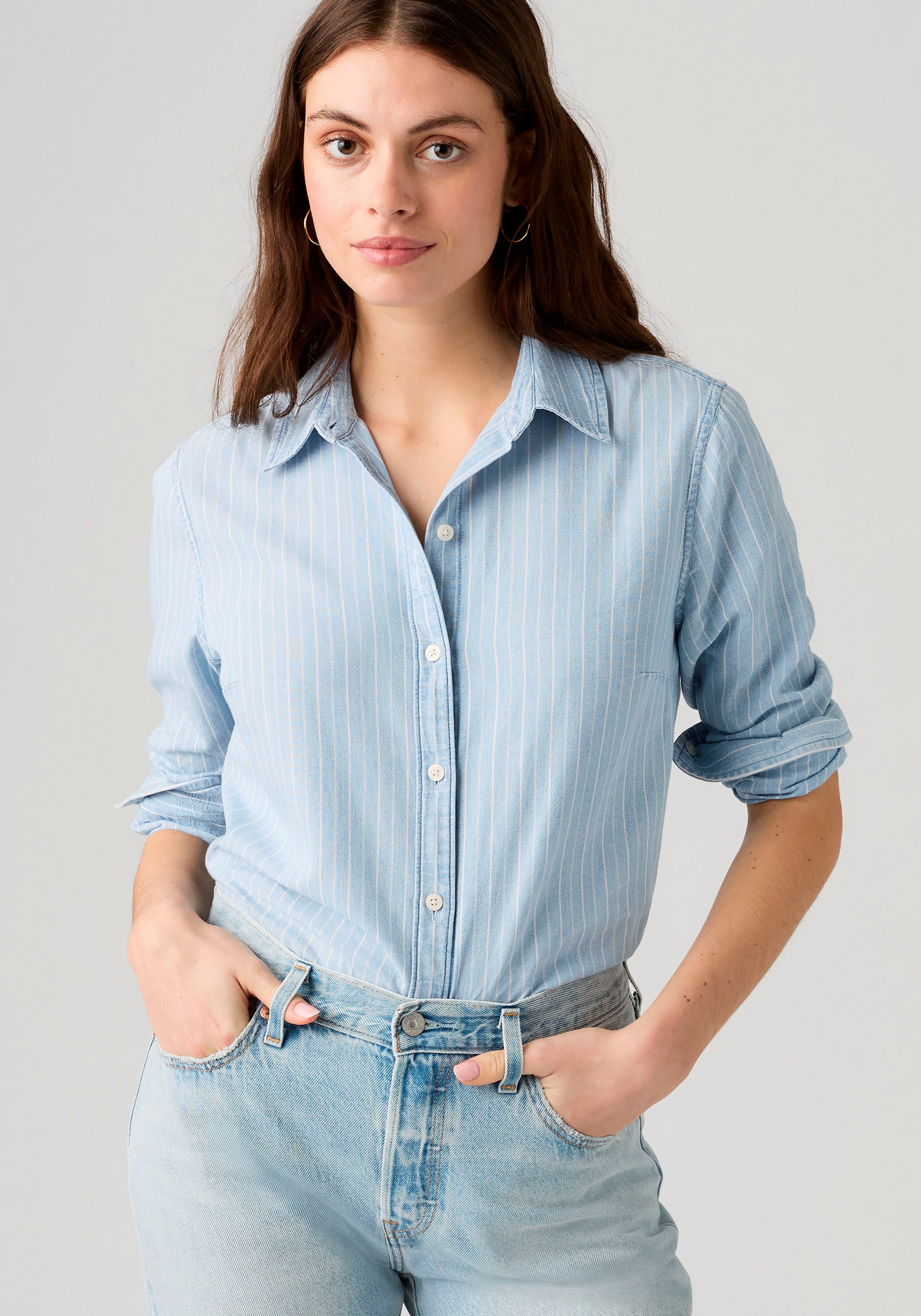 Levi's® Hemdbluse CARLILE CLASSIC POPLIN SHIRT Klassischer Hemdblusenkragen – Bild 2 von 4