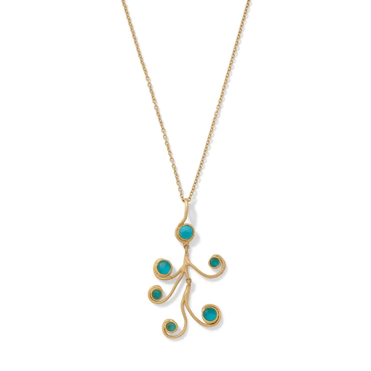 Ohrring und Ketten Set Art déco-Kette »Spiralen«.