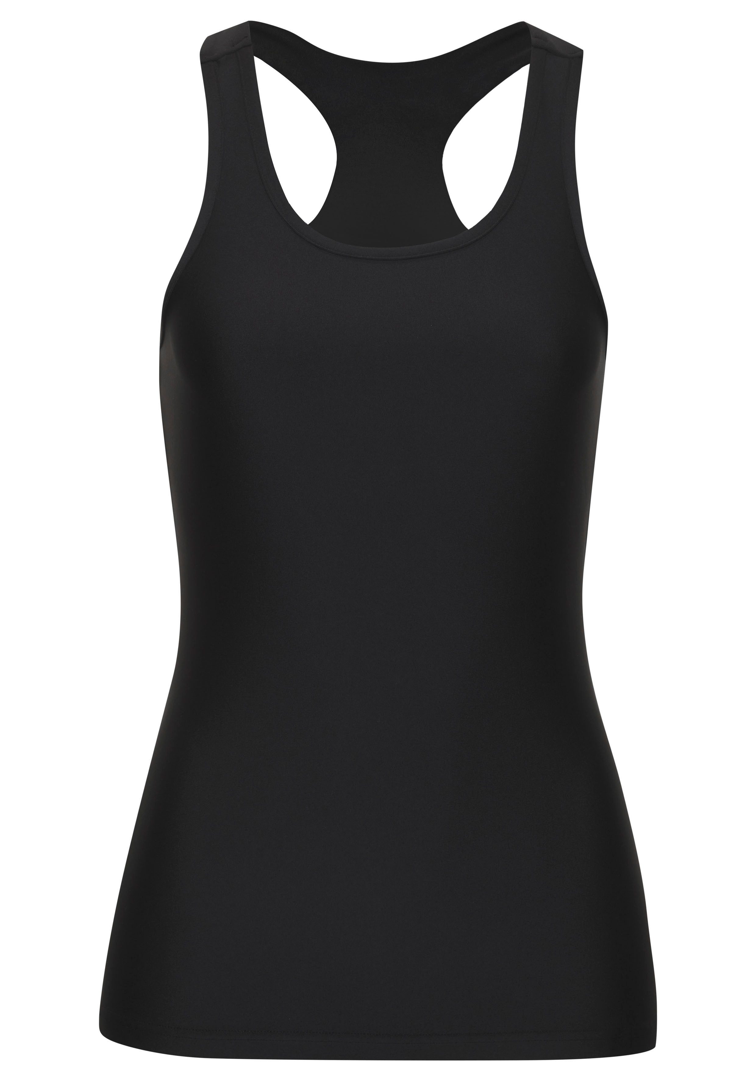 LASCANA ACTIVE Sporttop mit Racerback und Logo-Badge