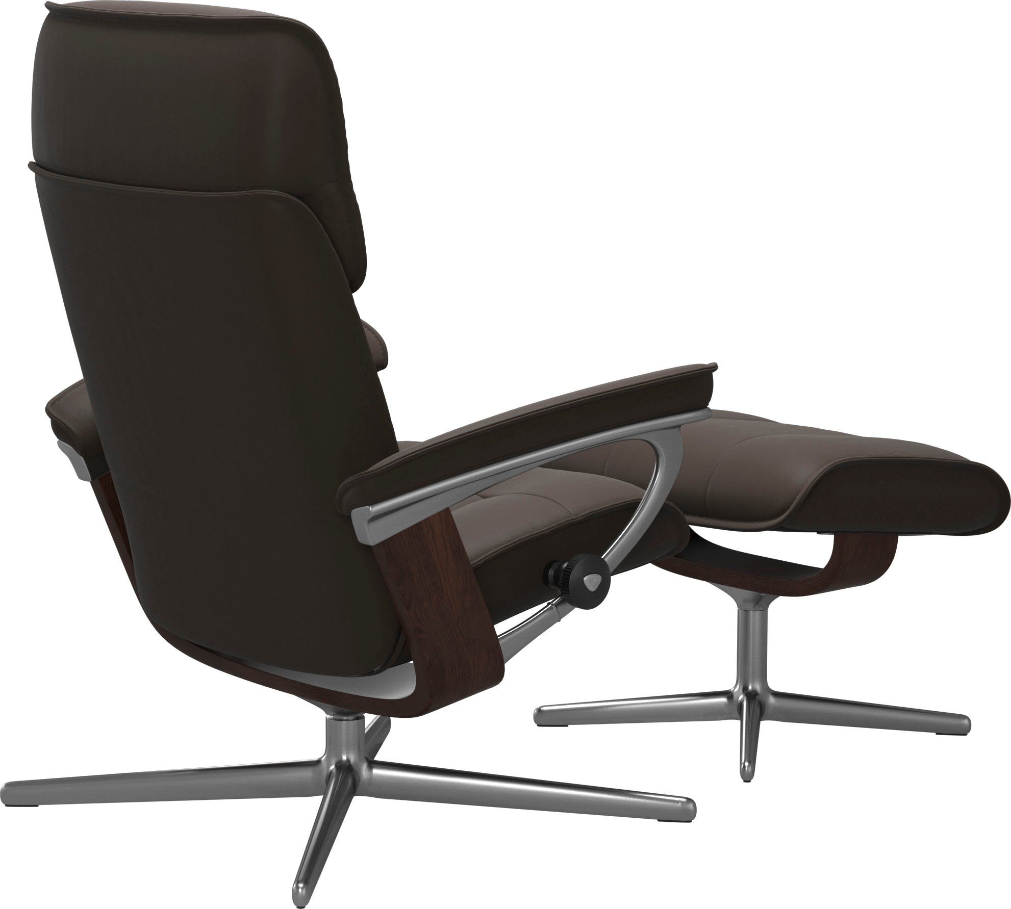 Stressless® Relaxsessel Admiral, mit Cross Base, Größe M & L, Holzakzent Braun
