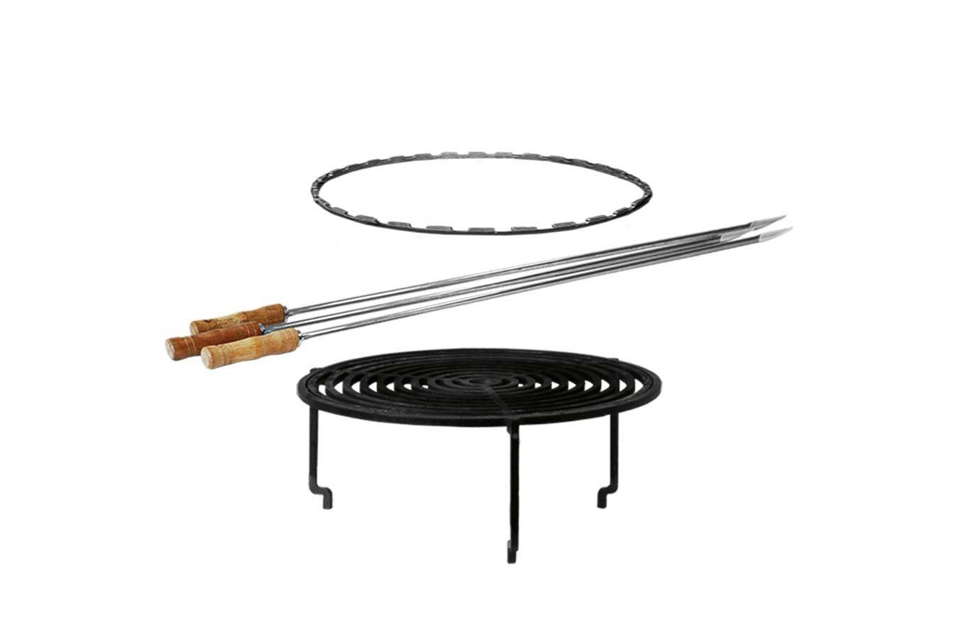 daslagerhaus living Holzkohlegrill Ofyr Grill Zubehör Set 85