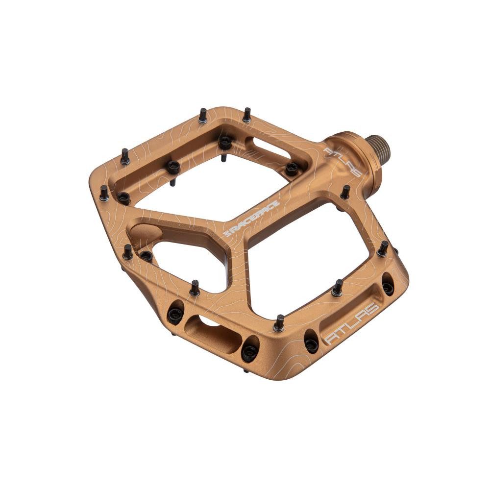Race Face Fahrradpedale Race Face Atlas Plattform-Pedal, kashmoney bronze - robustes Flatpedal