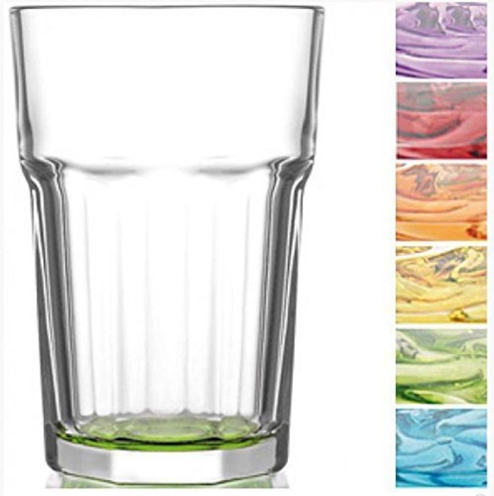Gläser-Set Caipirinha Gläser farbig als 6-teiliges Retro Set / 300 ml