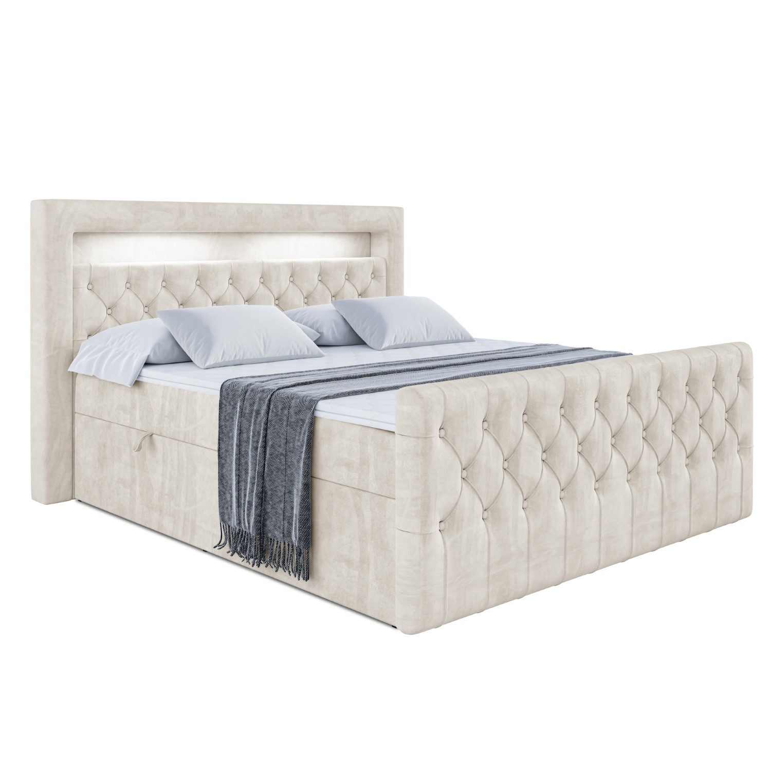 ALTDECOR Boxbett AURORA (Multipocket-Matratze H4. H3 günstig online kaufen