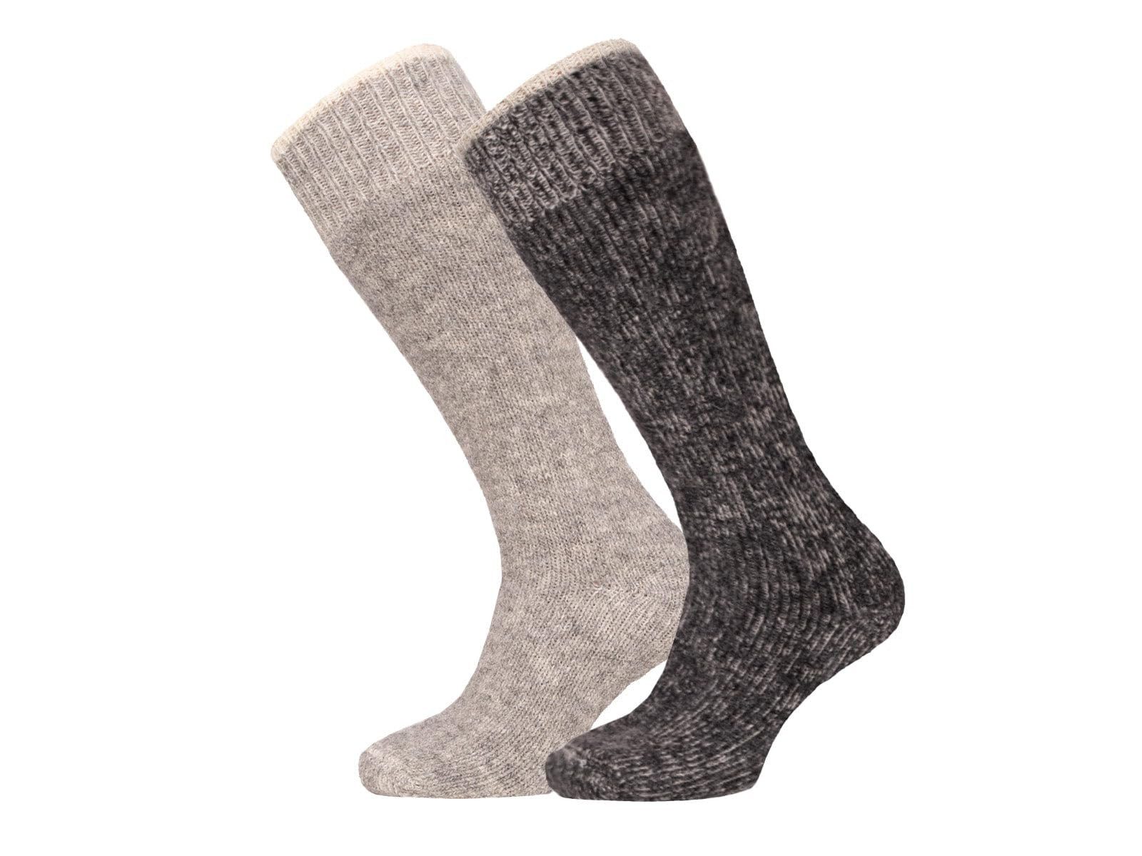 HomeOfSocks Kniestrümpfe Kniestrumpf 95% Wolle mit Alpakawolle Warm Extra dicke und strapazierfähige Kniestrümpfe 95% Wolle Alpakawolle – Bild 2 von 5
