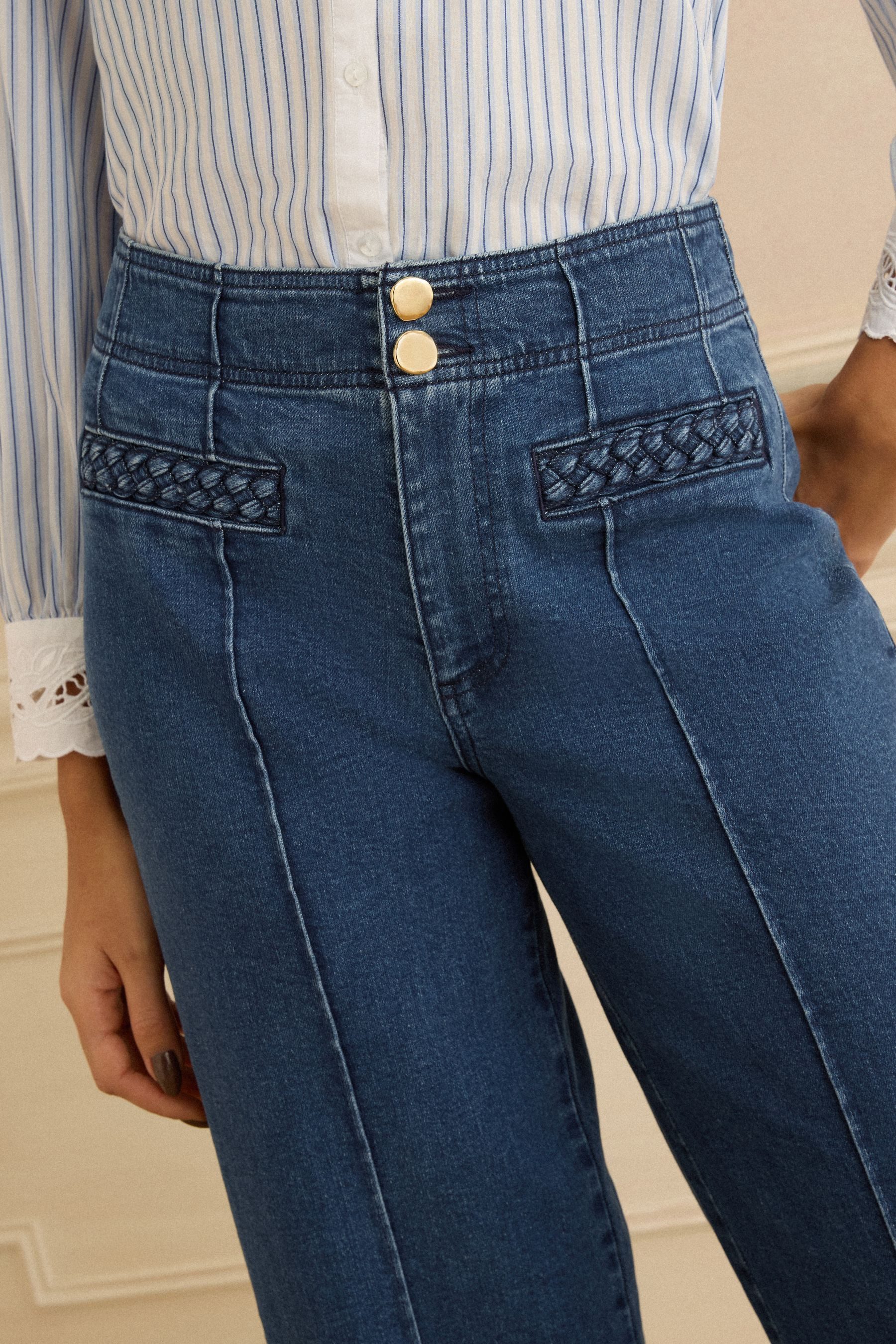 Love & Roses Weite Jeans Love & Roses Jeans mit weitem Bein, Extralang (1-tlg)