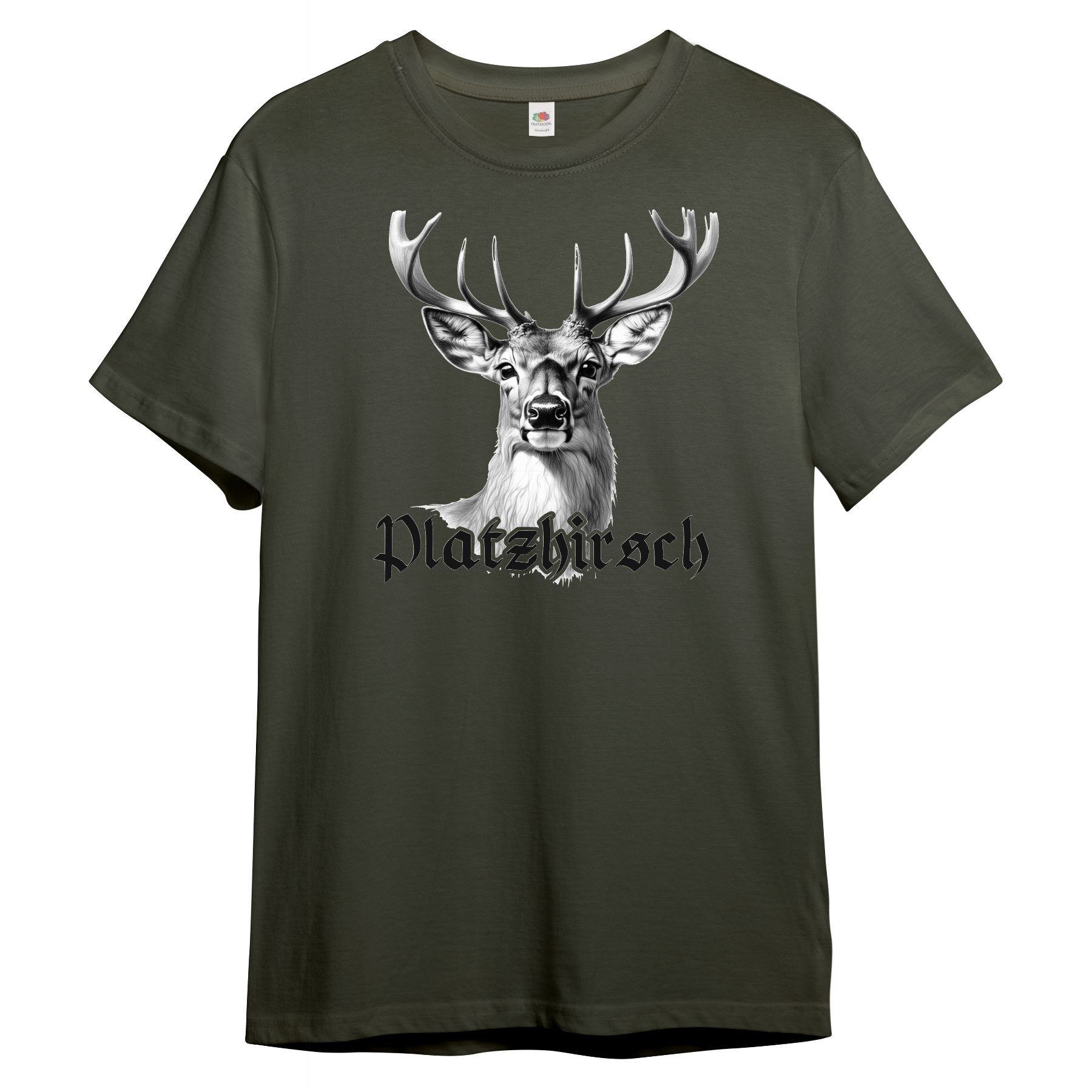PAULGOS Print-Shirt Herren T-Shirt, "Platzhirsch", Hirschkopf günstig online kaufen