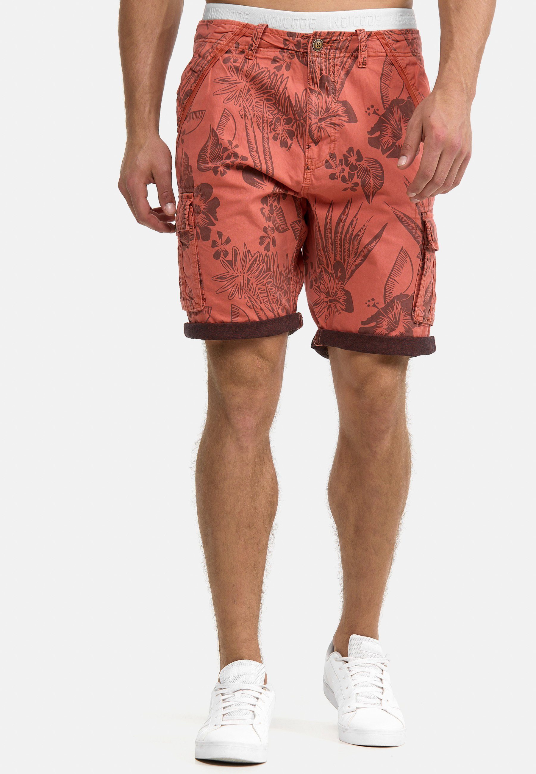 Indicode Cargoshorts Albert orange meca