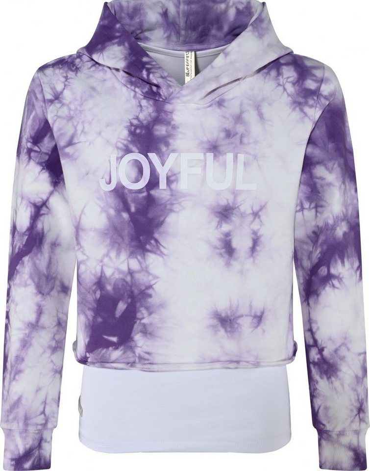 BLUE EFFECT Sweatshirt Blue Effect Mädchen Boxy Doppelshirt Sweatshirt Top  violett batik (2-tlg)