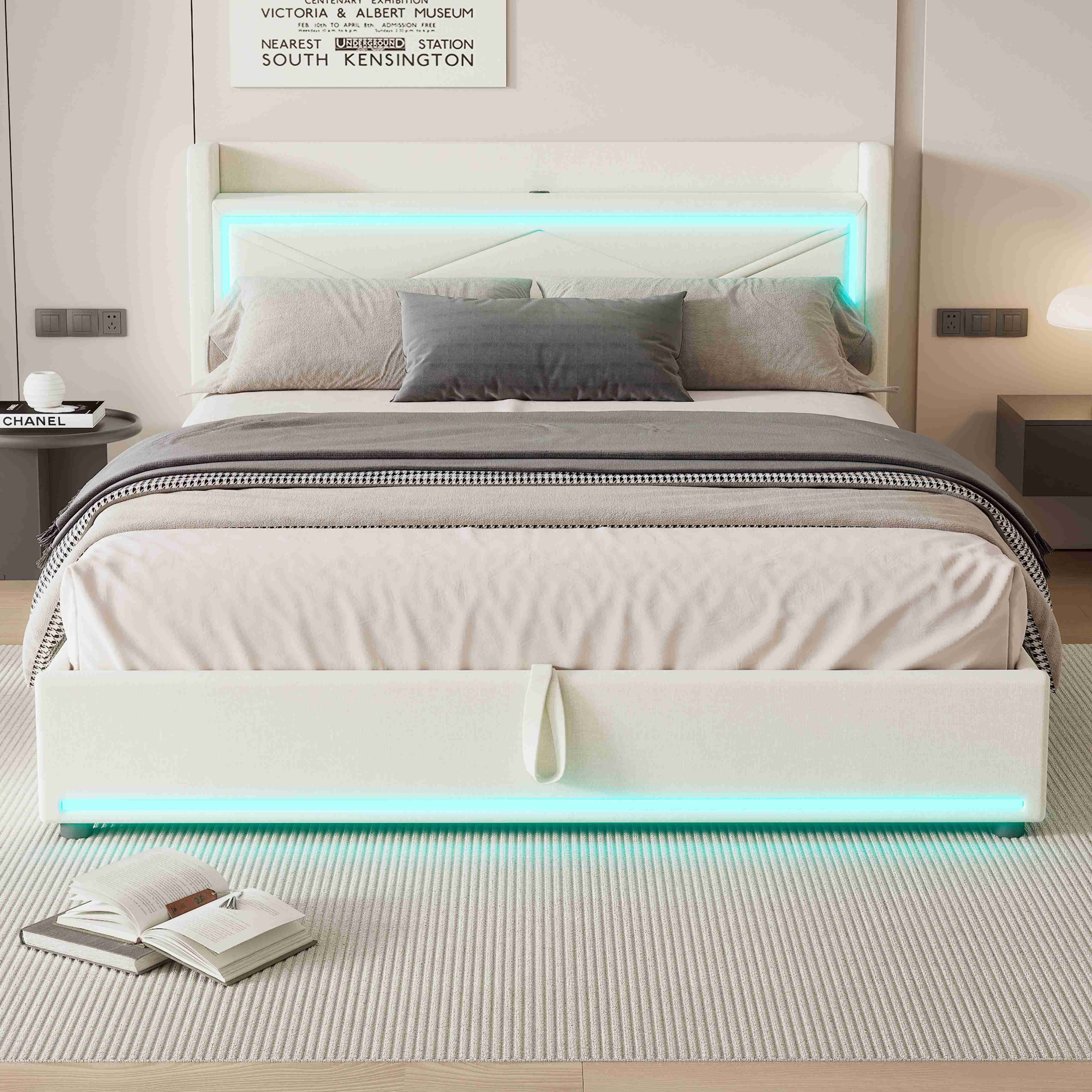 BlingBin Polsterbett Flaches Bett Doopelbett mit günstig online kaufen