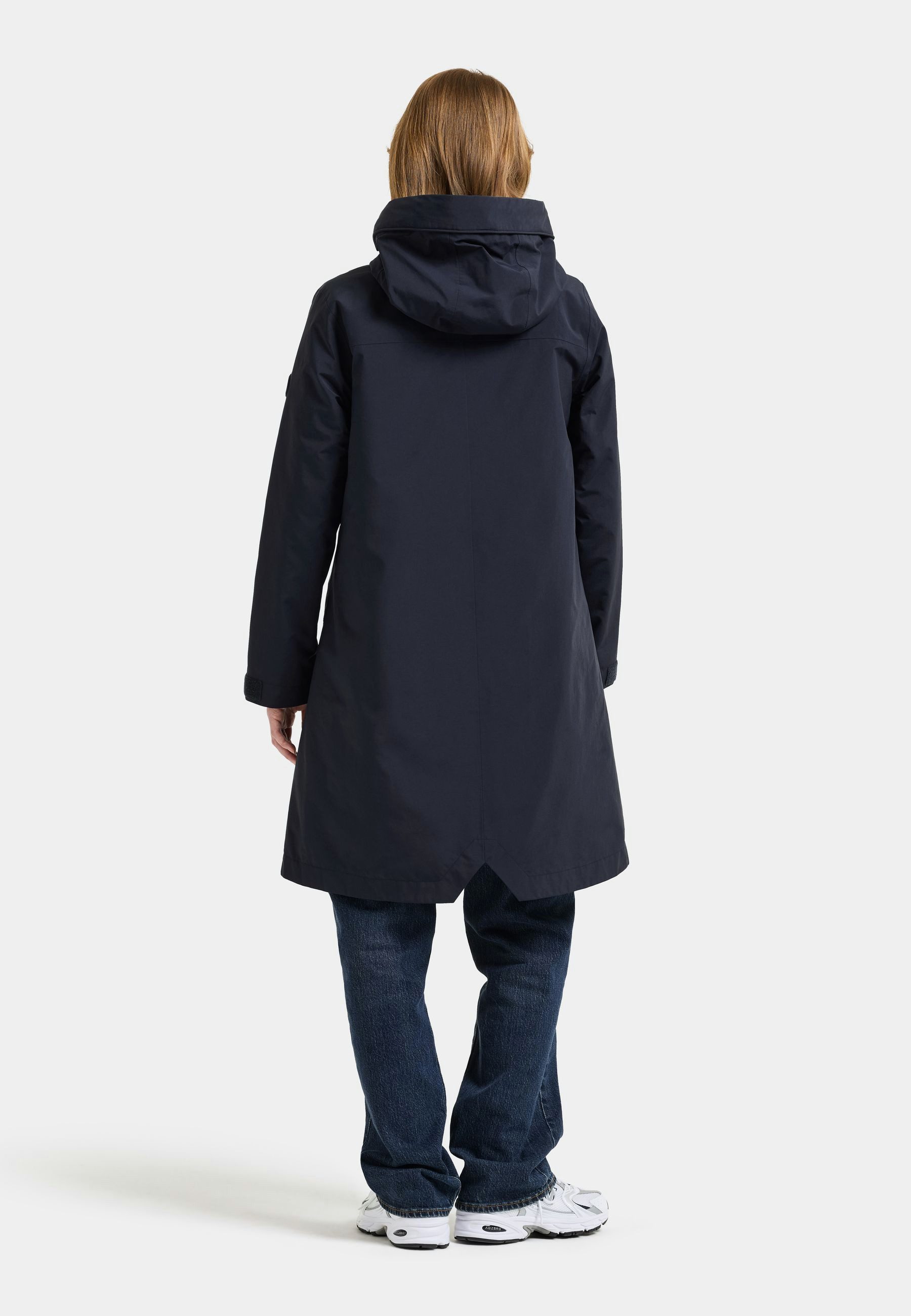 Didriksons Parka Damen Übergangsjacke Mantel Wasserdicht NEA mit Kapuze mit Taschen – Bild 4 von 5