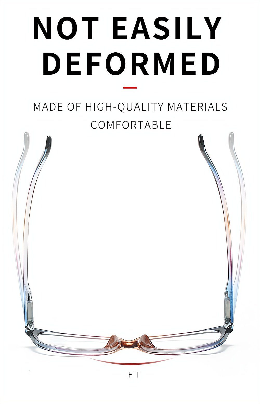 Rahmen PACIEA bedruckte presbyopische Gläser Lesebrille anti Mode rot blaue