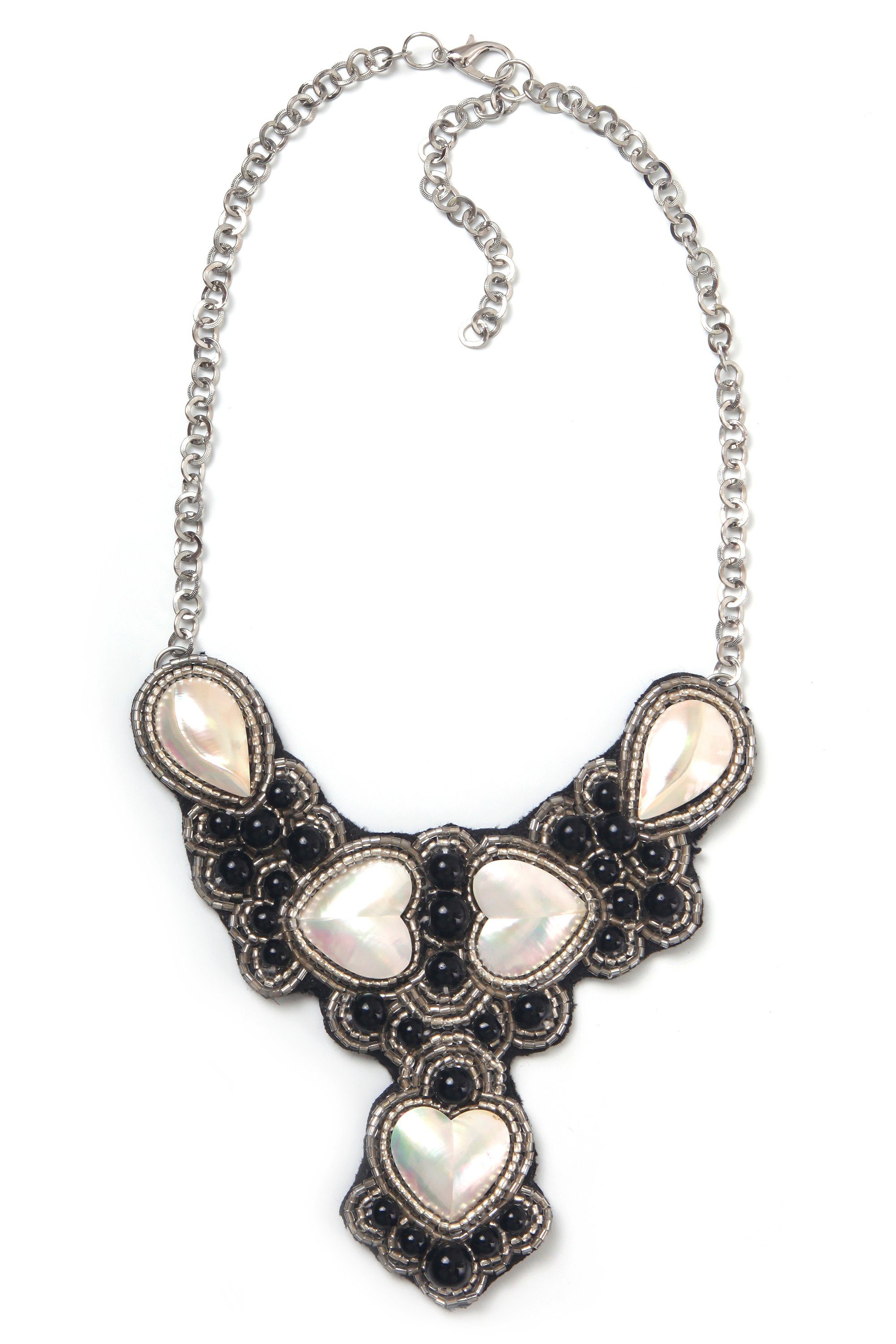 COLLEZIONE ALESSANDRO Statementkette Karlotta, mit unterschiedlichen Glasperlen