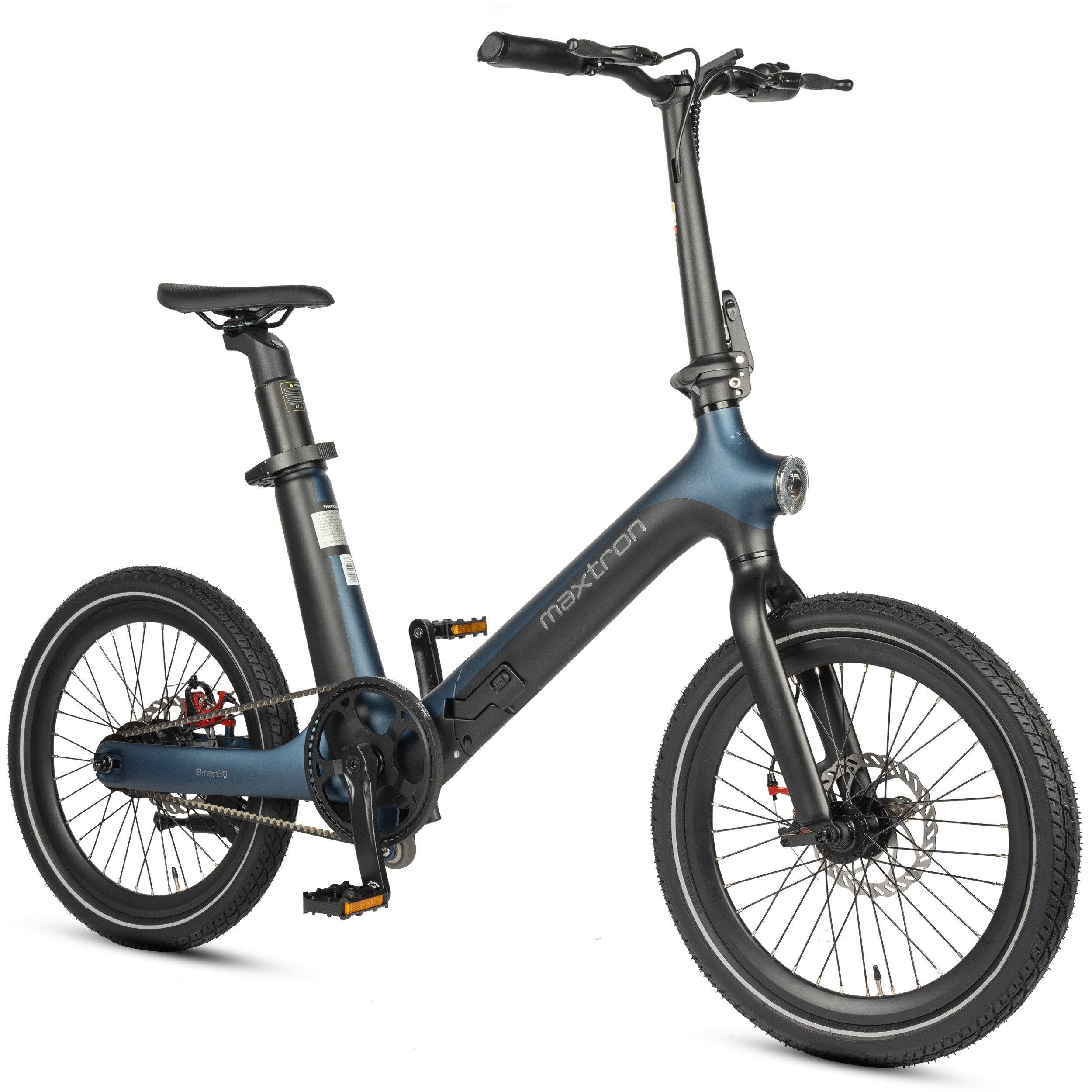 Maxtron E-Bike Cityrad Smart 30 Urban, Heckmotor, 345 Wh, E-Klapprad kompakt und flexibel für Stadt & Reise