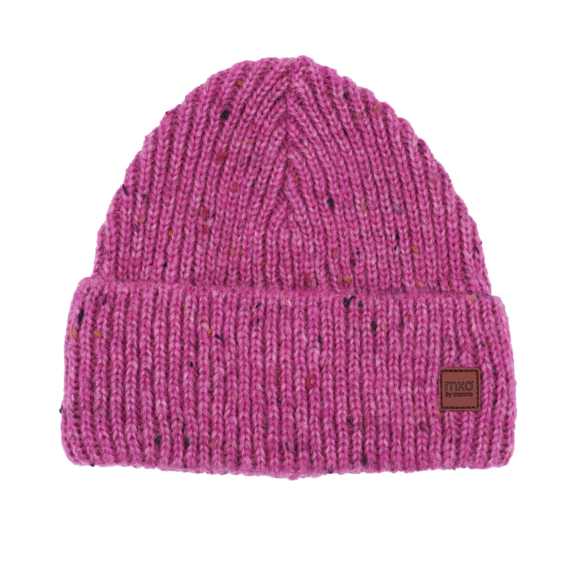 MAXIMO Beanie wärmend, mehrfarbig, mit breitem Umschlag, gefüttert