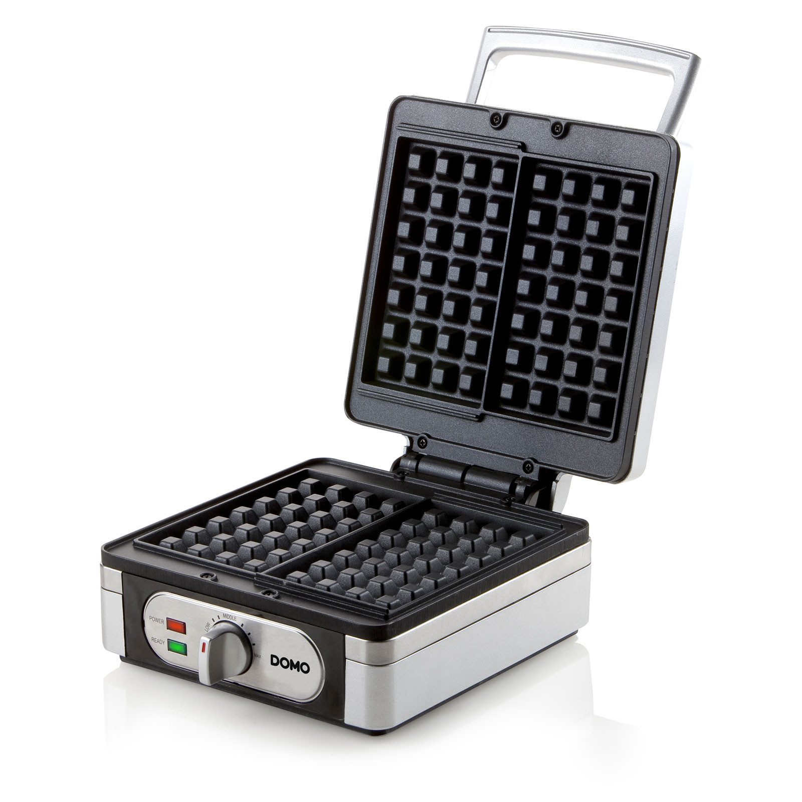 Domo Waffeleisen DO9047W, 1400 W-Leistung zum schnellen Erhitzen