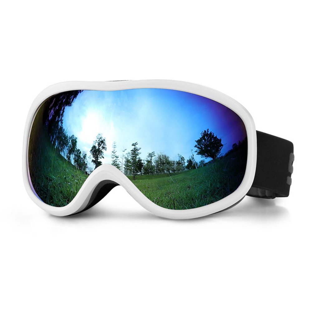 Skien Skibrille Skibrille,Snowboardbrille,Anti-Beschlag Anti-Rutsch Blau UV-Schutz