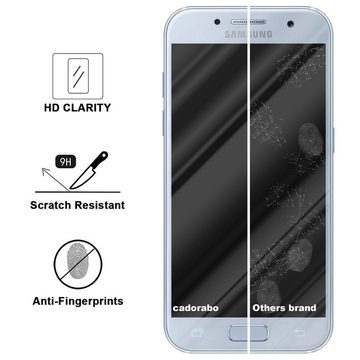 Cadorabo Schutzfolie Samsung Galaxy A3 2017, (1-St), Schutzglas Panzer Folie (Tempered) Display-Schutzglas mit 3D Touch