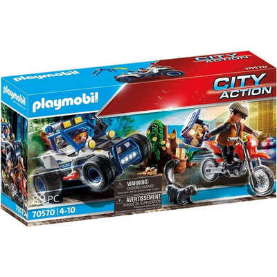 Playmobil® Spielwelt »PLAYMOBIL® 70570 - City Action - Polizei-Geländewagen: Verfolgung des Schatzräubers«