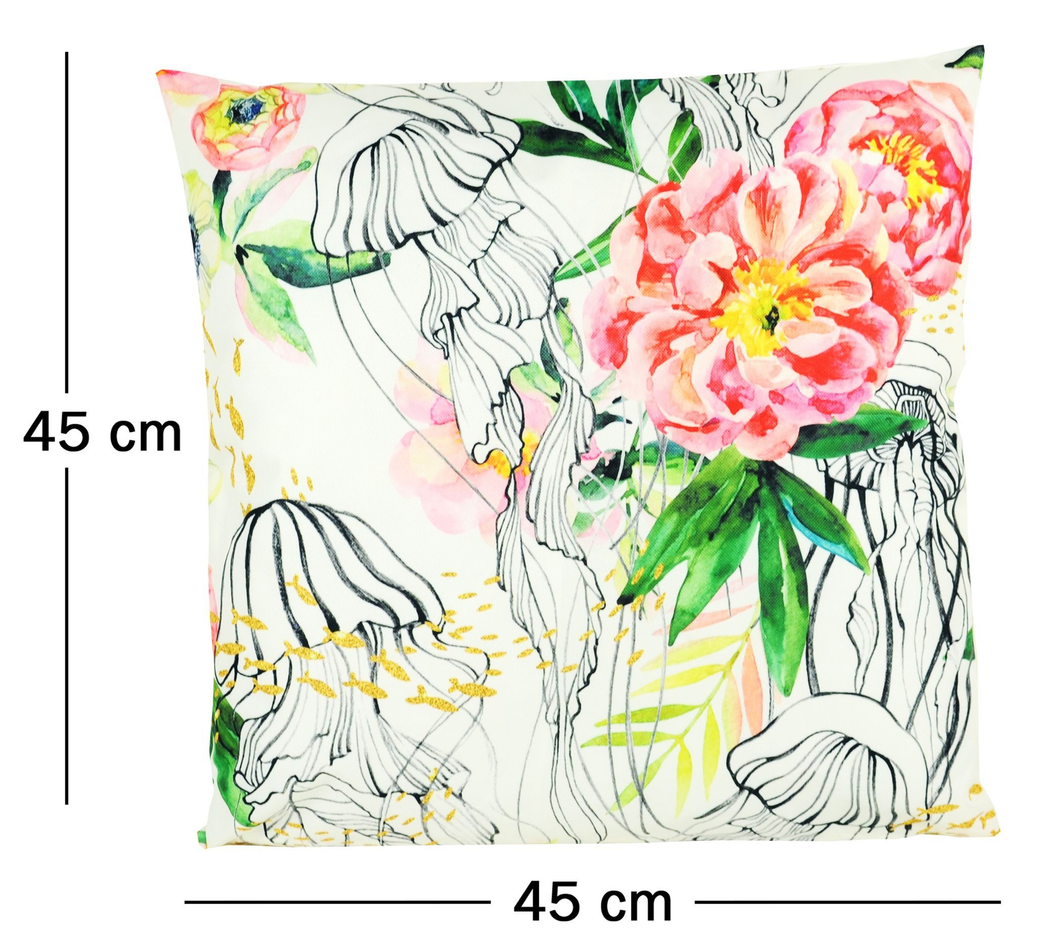 JACK Kissenbezüge JACK 2er Set Motiv Outdoor Kissenhülle 45x45cm Wasserfest, (2 Stück), robust und strapazierfähig, Wasserabweisend, für Innen & Außen