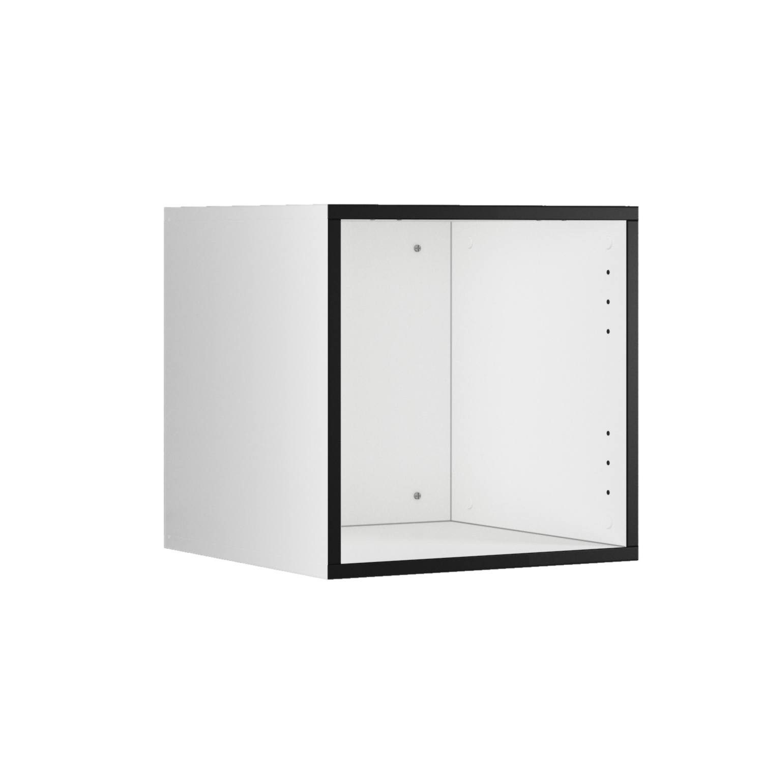 BMG Möbel Schranksystem Modul+ (Einzelschränke und Regale kombinierbar im Baukastenprinzip, wählbar aus Regal, Schrank mit Tür oder Schrank mit Klappe) mit oder ohne Fronten, griffloses Design, Made in Germany