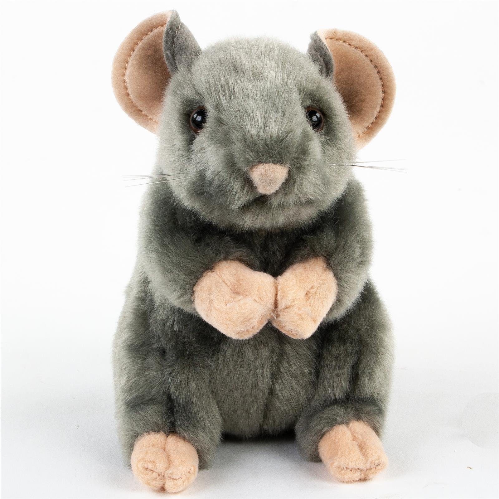 Teddys Rothenburg Kuscheltier Maus/Ratte aufrecht stehend grau 17 cm (Stoff günstig online kaufen