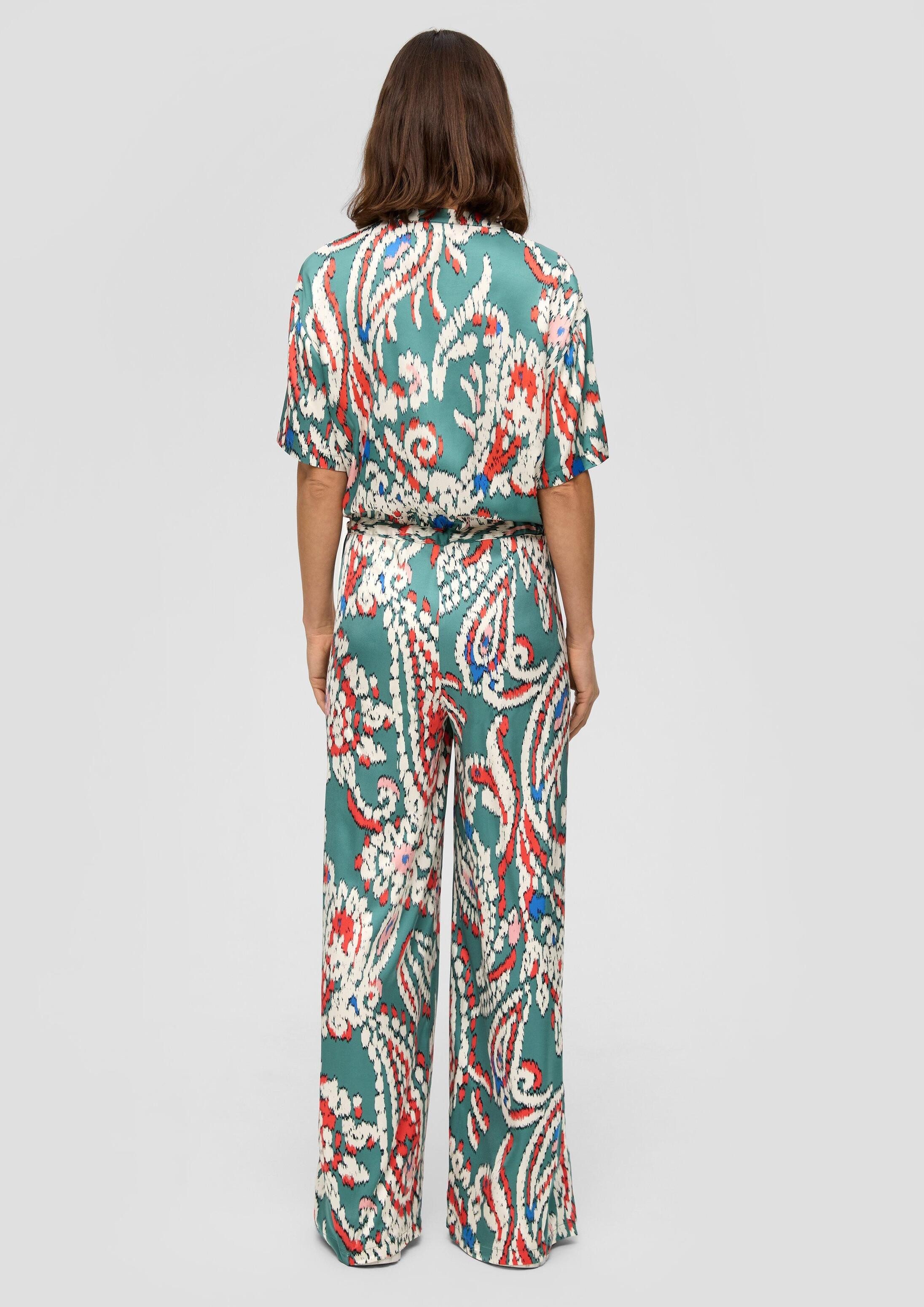 s.Oliver Jumpsuit Overall Jumpsuit aus Viskosesatin