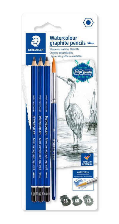 STAEDTLER Bleistift Watercolour Bleistifte, 4 Stück