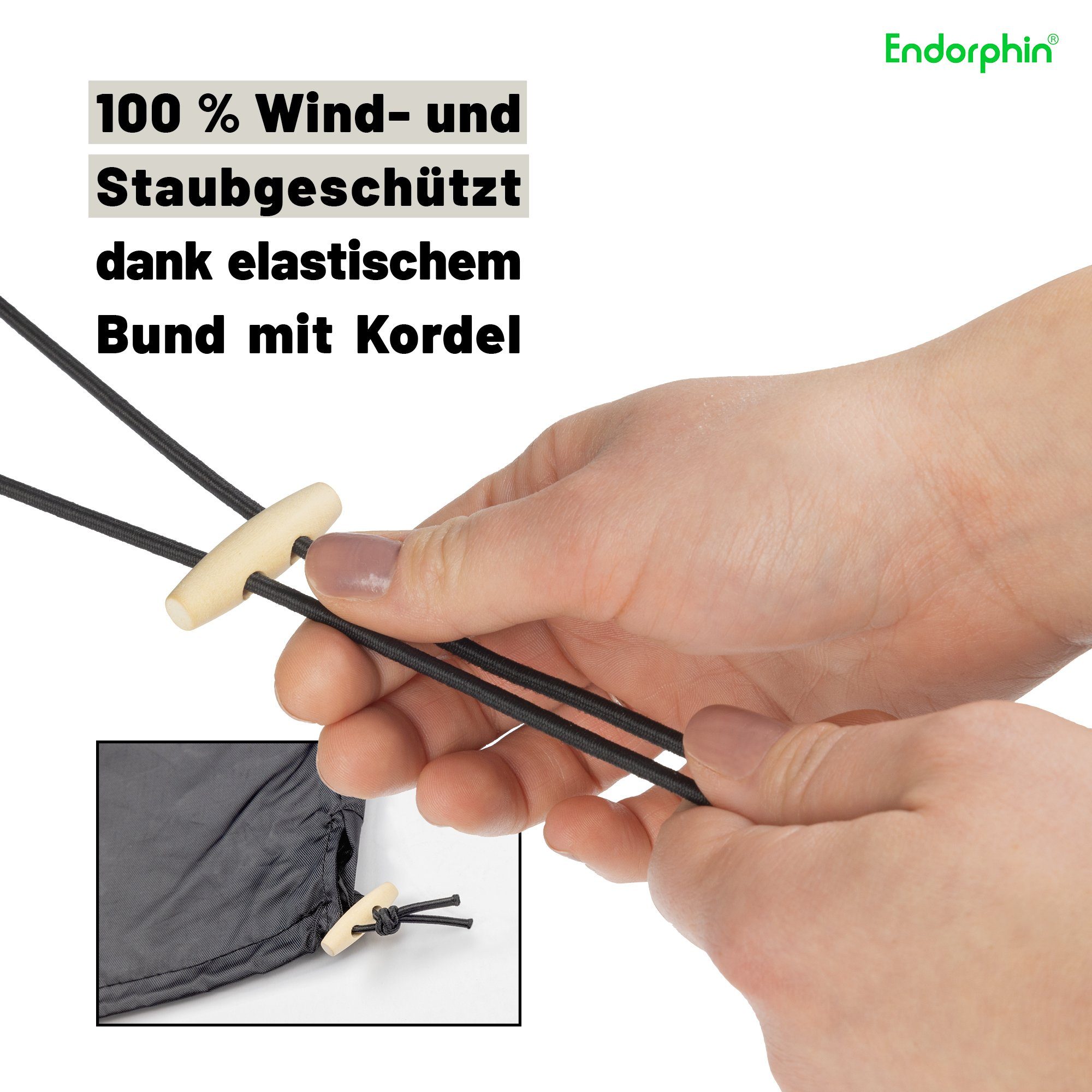 Endorphin Gartenmöbel-Schutzhülle ® Regenabdeckung für Hängesessel Twin (Einzeln) – Bild 5 von 5