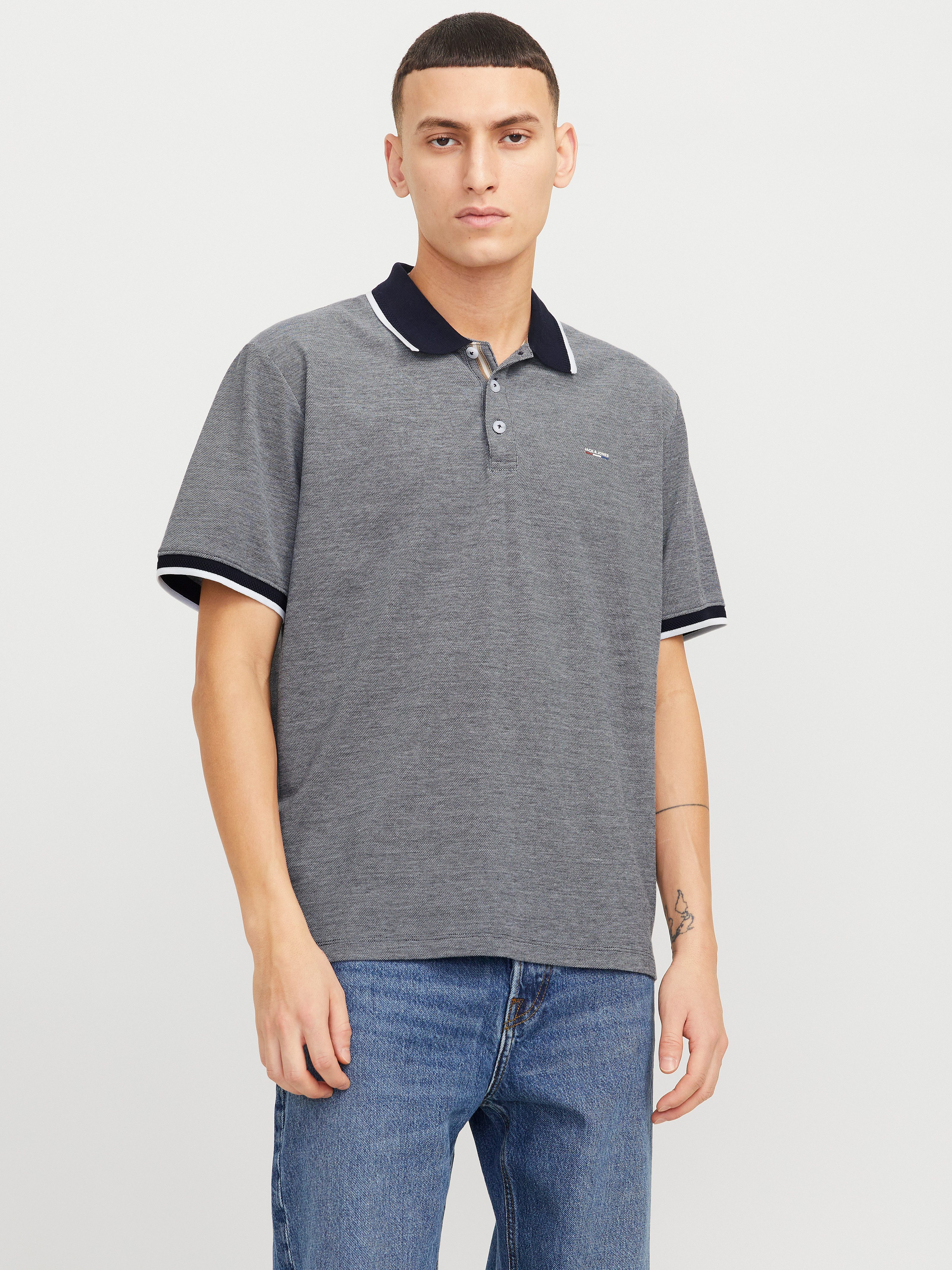 Jack & Jones Poloshirt JPRBLUALVES SS POLO SN mit Logo Stickerei günstig online kaufen