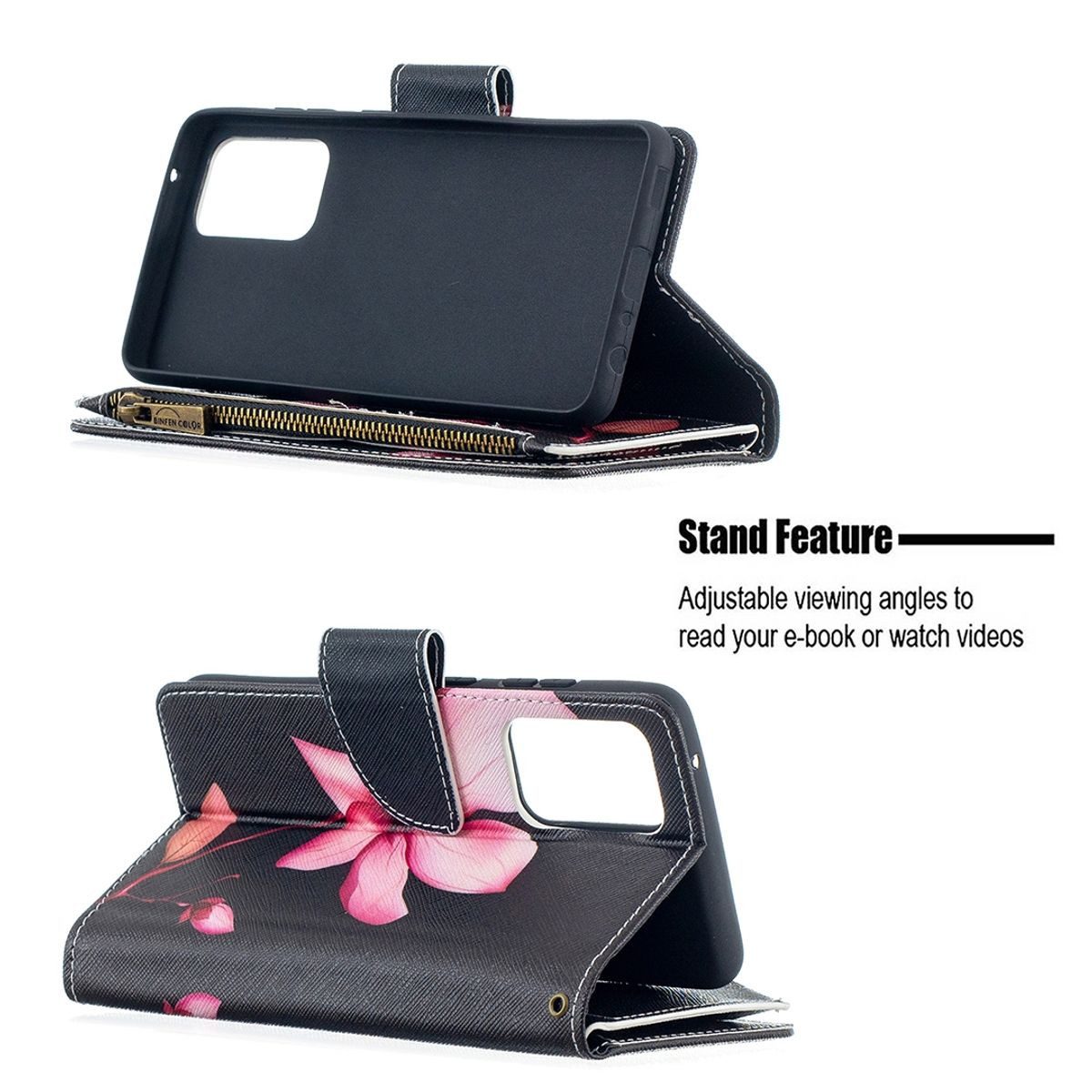 König Design Handyhülle Samsung Galaxy A52 4G / 5G / A52s, Schutzhülle Schutztasche Case Cover Etuis Wallet Klapptasche Bookstyle