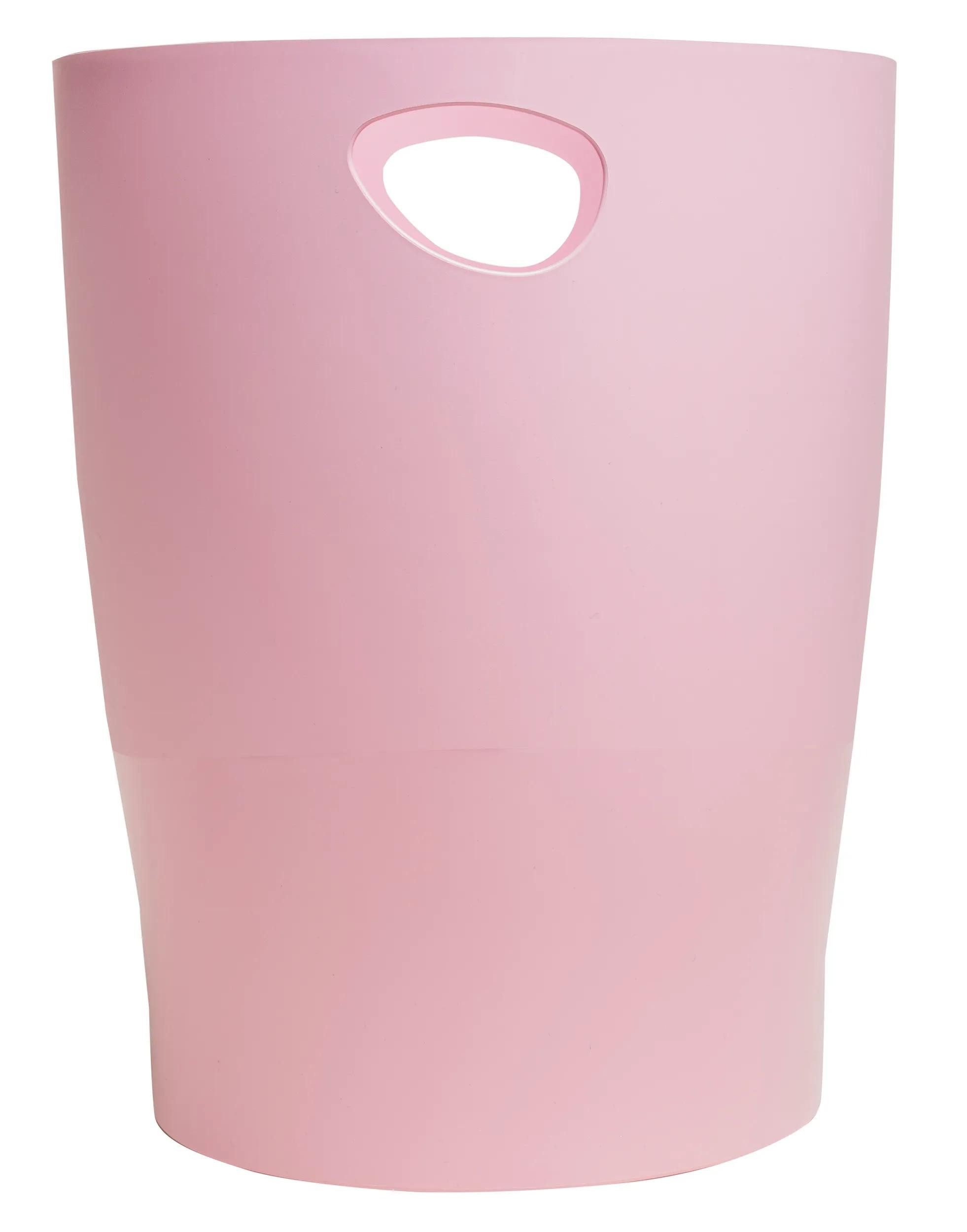 EXACOMPTA Aufbewahrungsbox 8x Papierkorb Ecobin AutentiK - Bonbonrosa - 45371D, Papierkorb