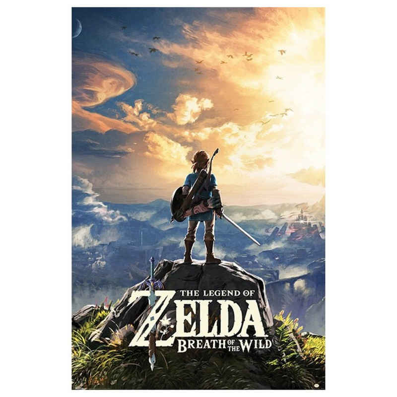 PYRAMID Poster Breath of The Wild Sunset - The Legend of Zelda, Breath of The Wild Sunset