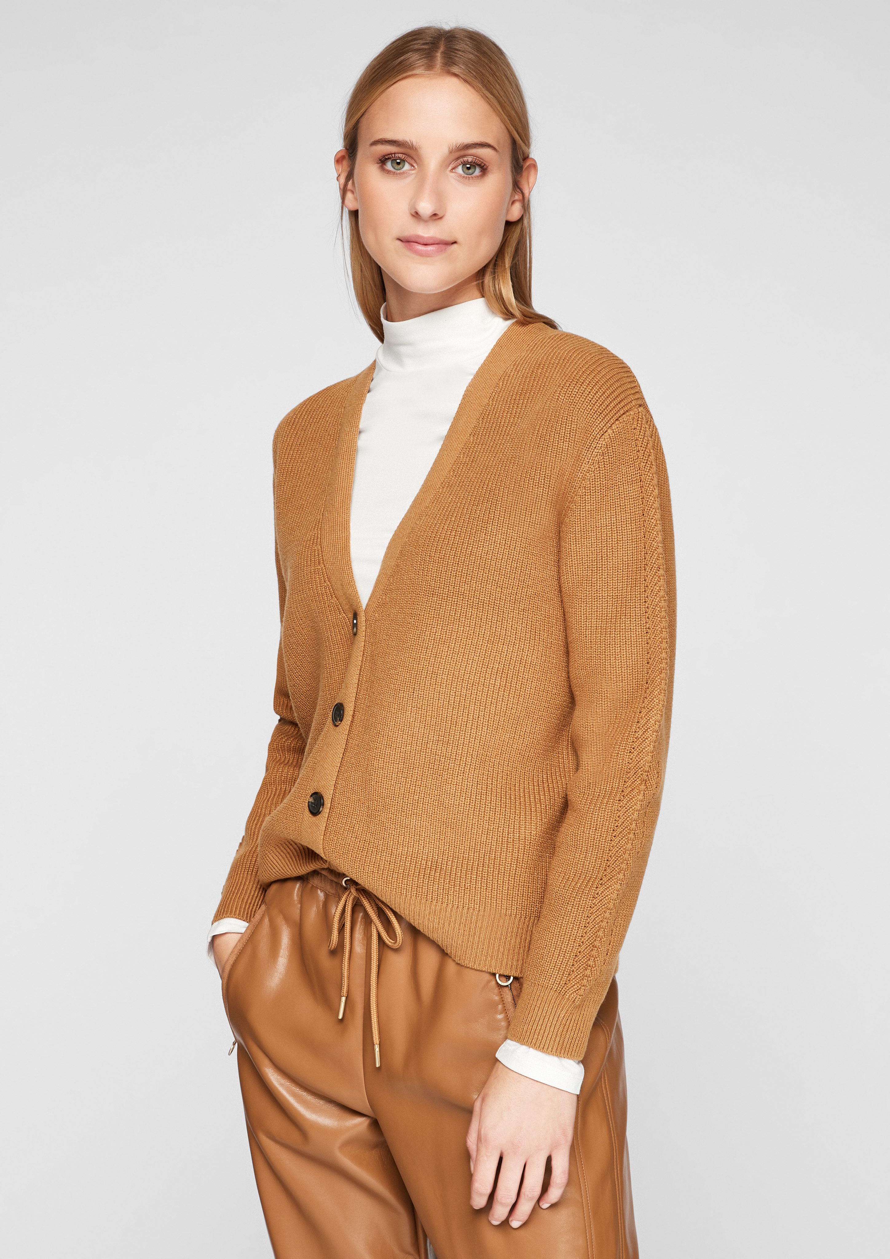 s.Oliver Strickjacke Cardigan aus Baumwollmix günstig online kaufen