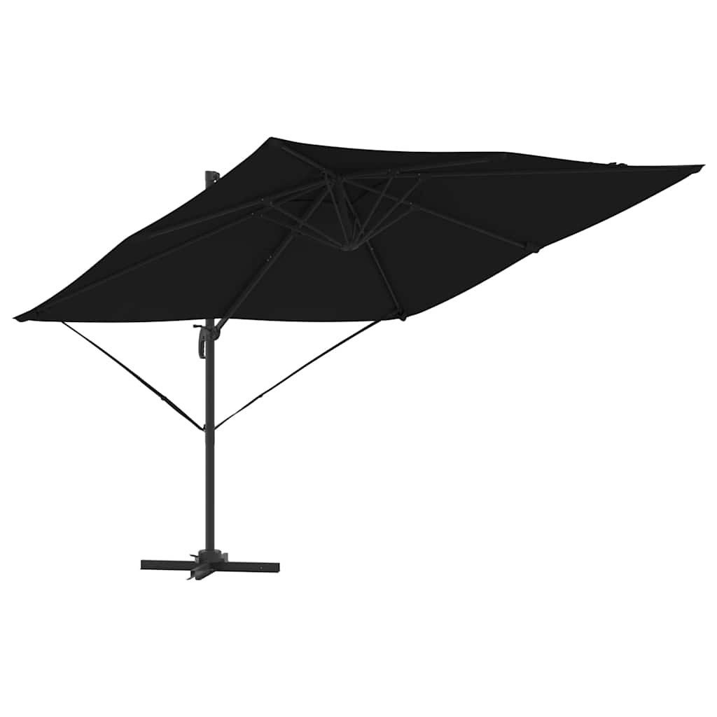 Sonnensegel Roma Parasol Schwarz 286 x 285 x 265 cm Polyester, Aluminium