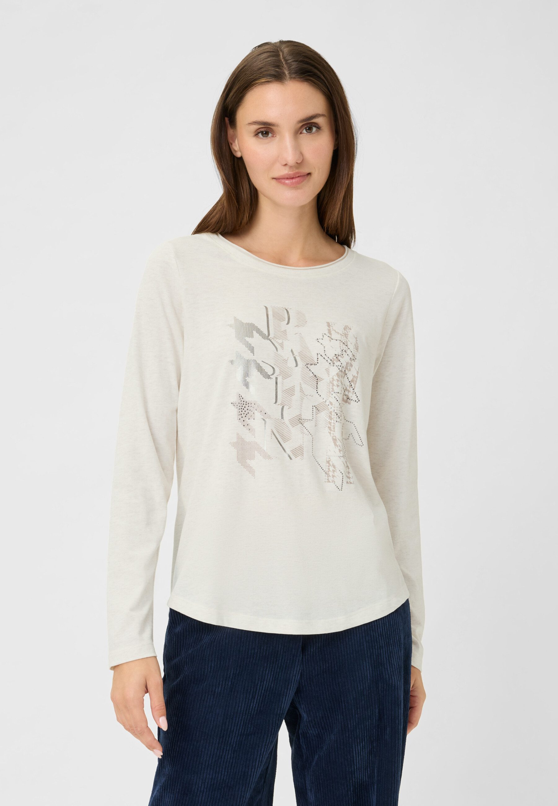 Olsen T-Shirt Shirt mit Placement-Print