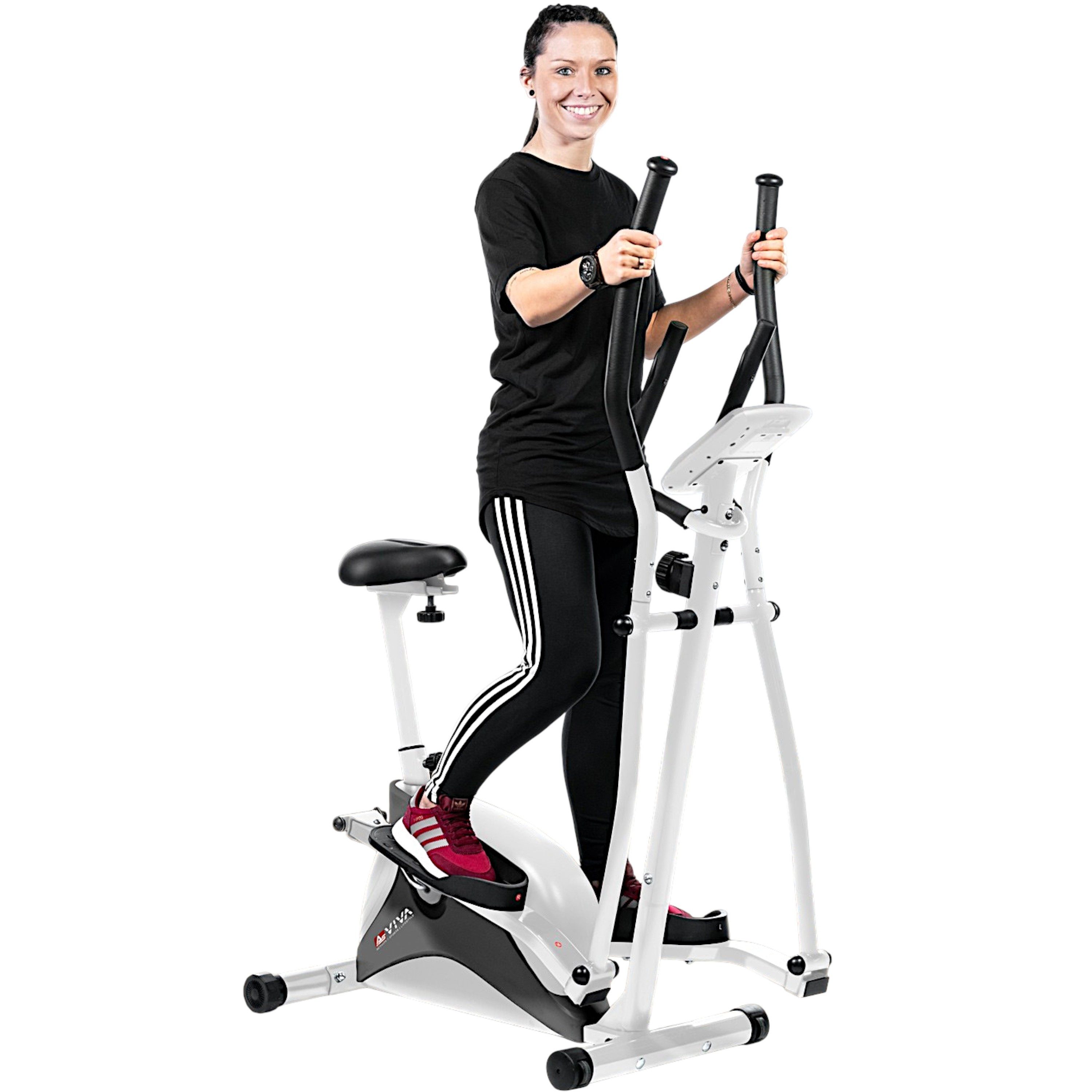 AsVIVA Crosstrainer C16, 2-in-1, gelenkschonendes Cardio-Gerät, leise